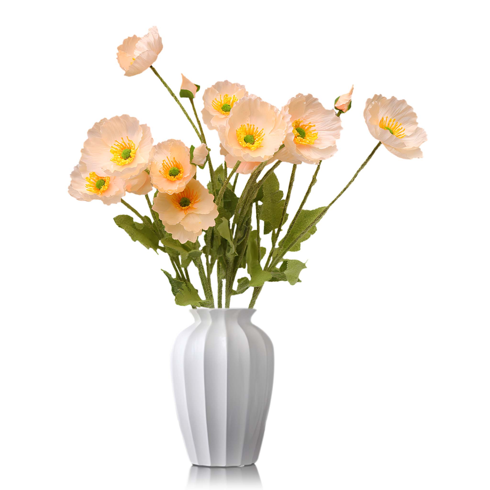Artificial Poppy Flowers Silk Spray Poppies