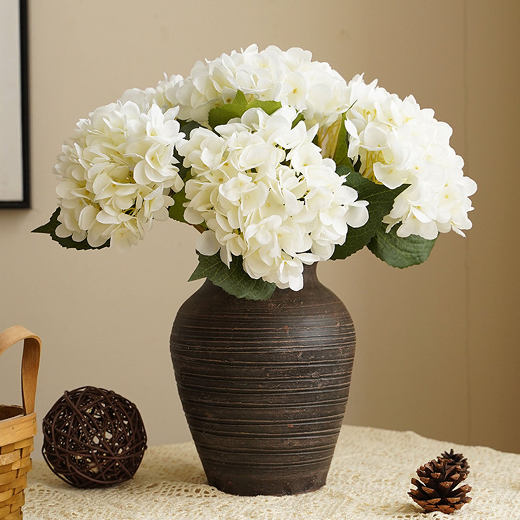 Artificial Hydrangea Bush for Flower Arrangement