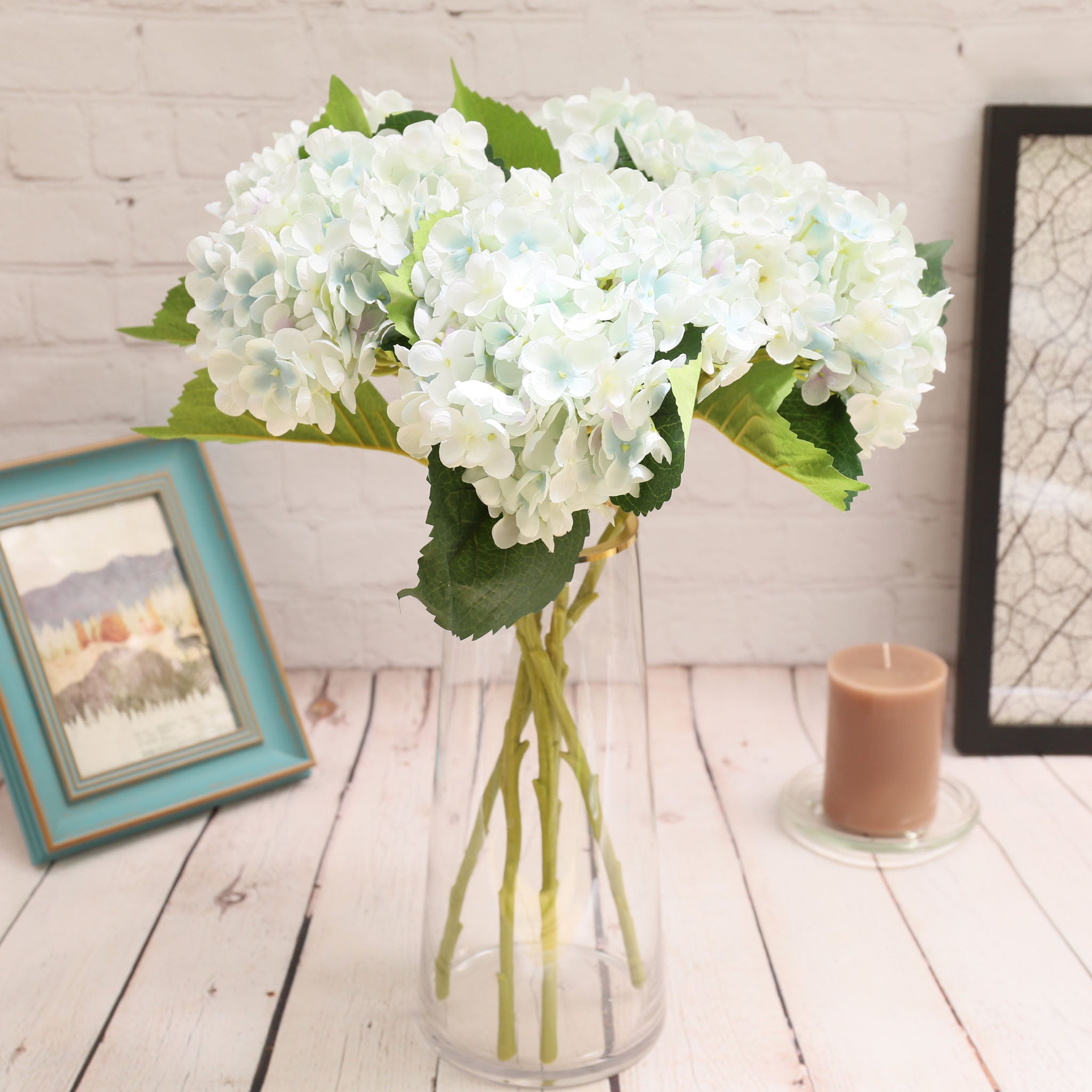 Artificial Hydrangea Silk Flowers for Wedding Arrangement
