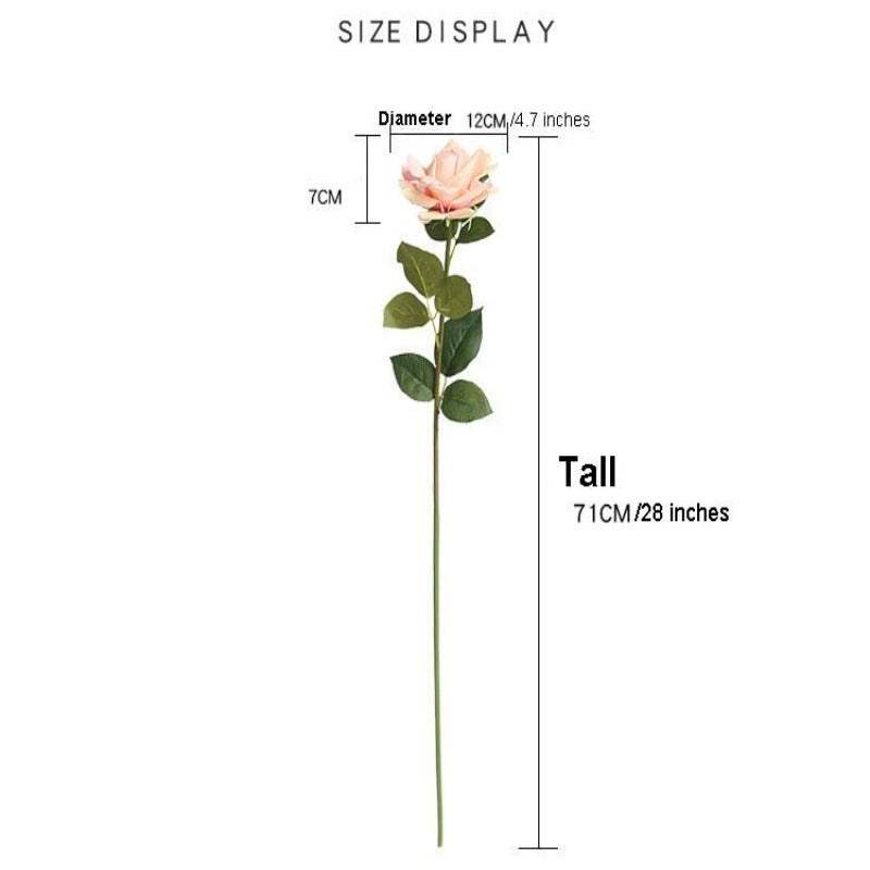 Realistic Real Touch Flowers Large Bloom Roses