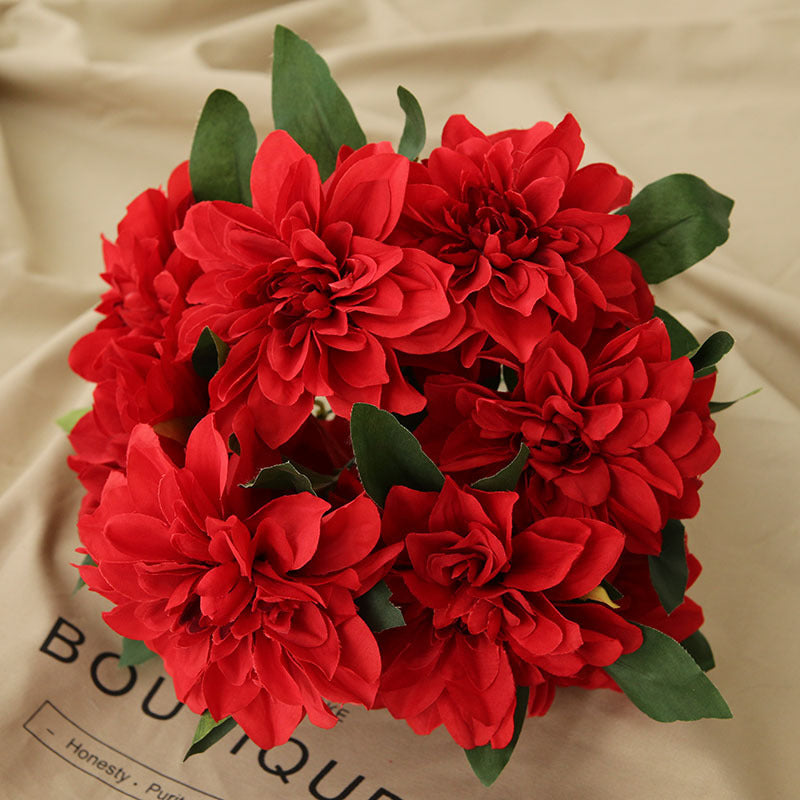 Artificial Dahlia Flowers Home Wedding Floral Arrangement