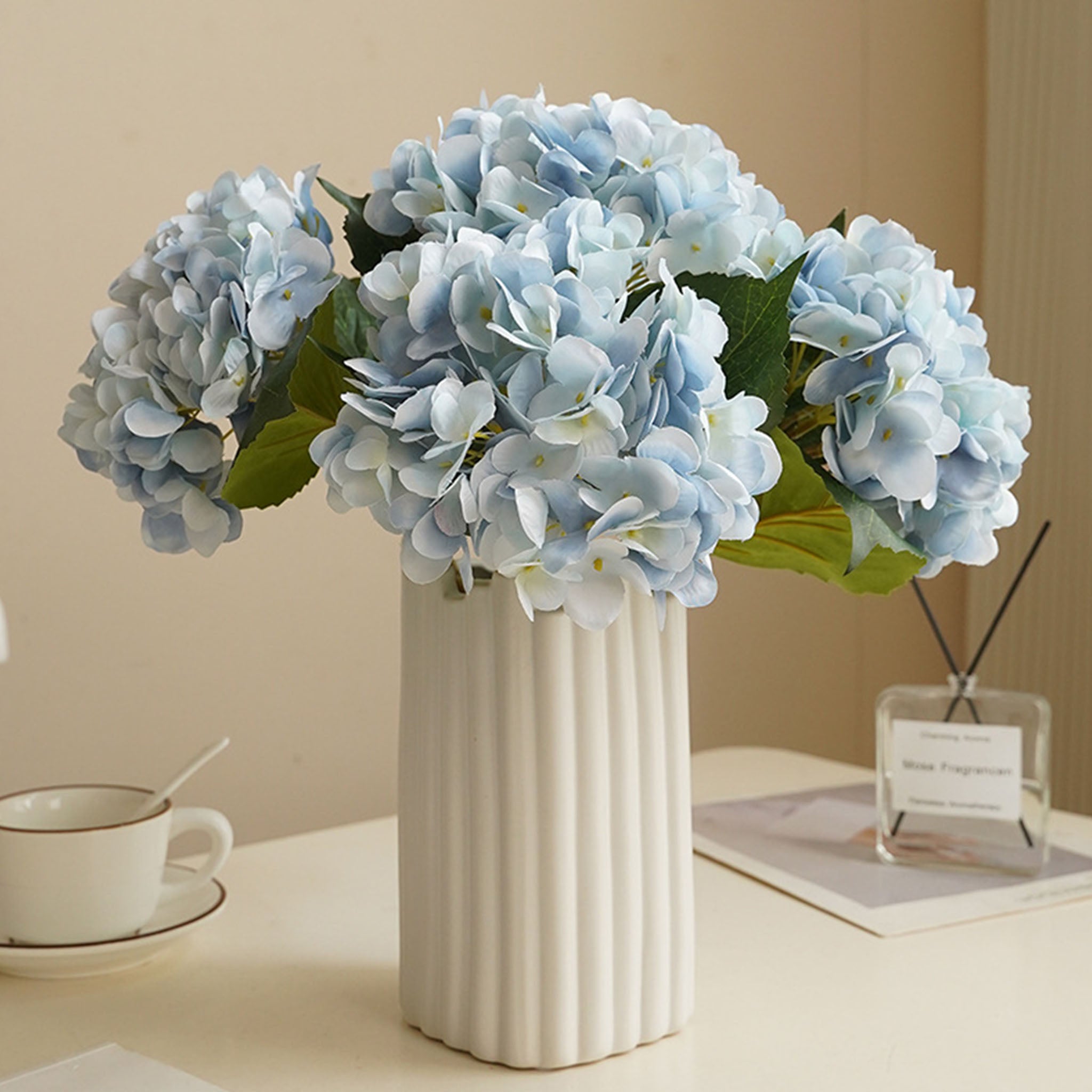 Artificial Hydrangea Bush for Flower Arrangement