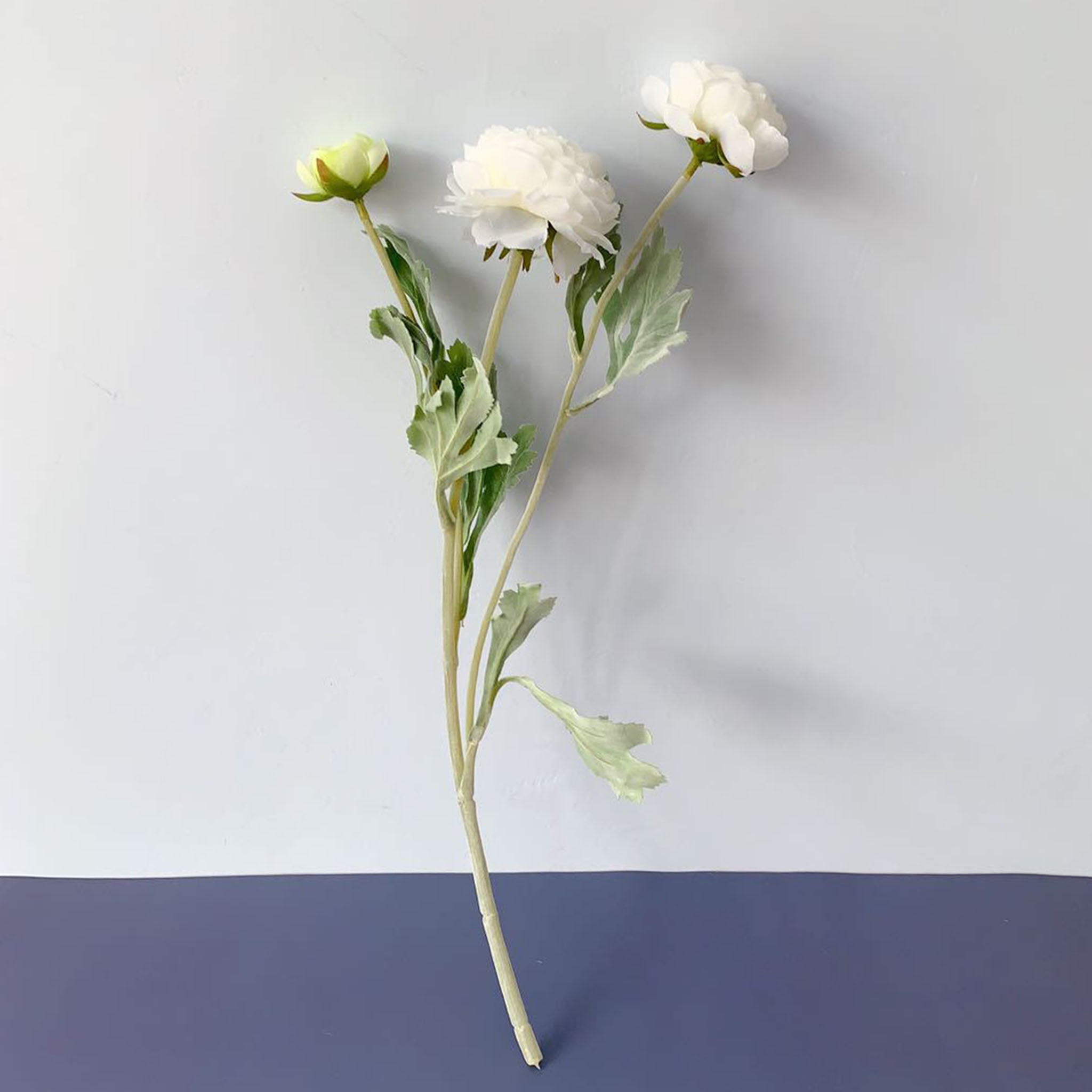 Artificial Ranunculus Flower Branch for Home Arrangement