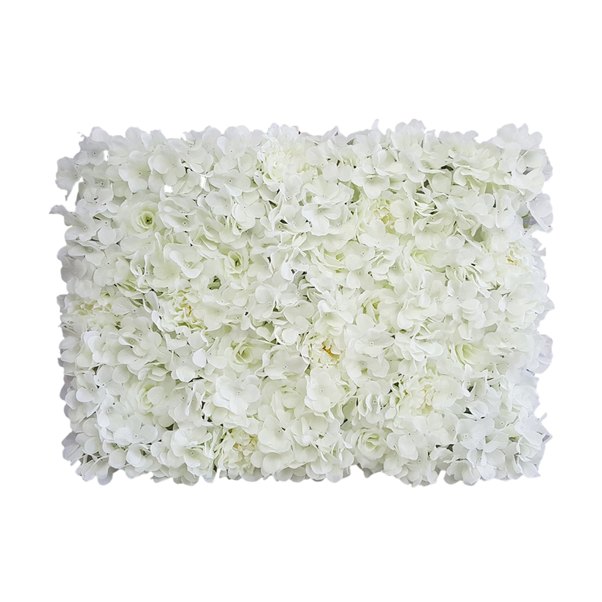 Cream White Flower Backdrops Silk Rose Hydrangea Artificial Flower Panel