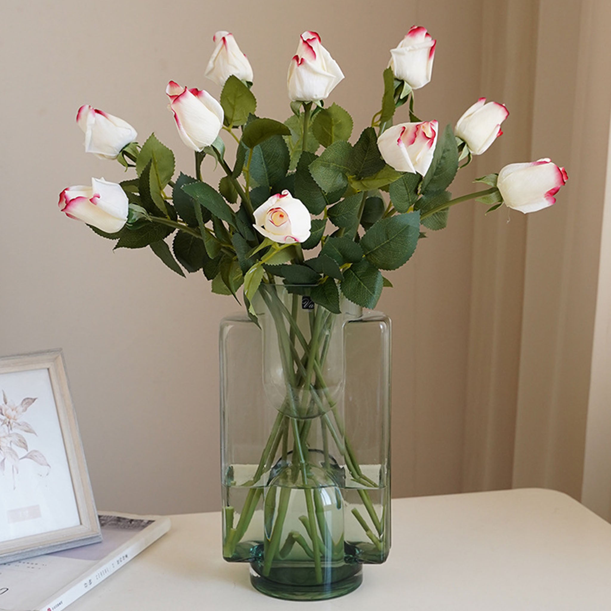 Real Touch Flowers Silk Rosebud Faux Flower