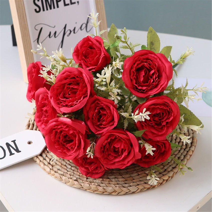 Artificial Rose Flower Spray Roses Wedding Home Decor
