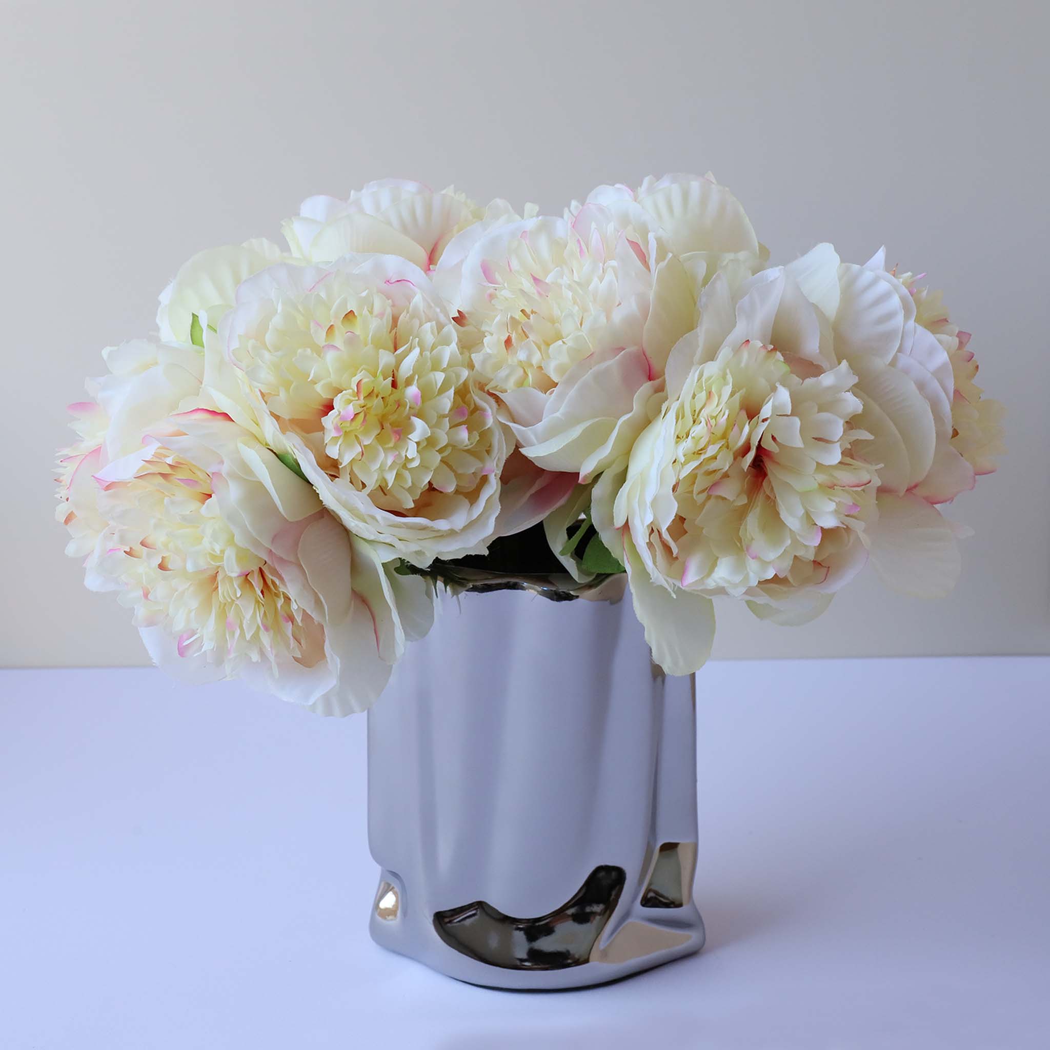 Silk Peony Bouquet Wedding Decoration Fake Flower Arrangement