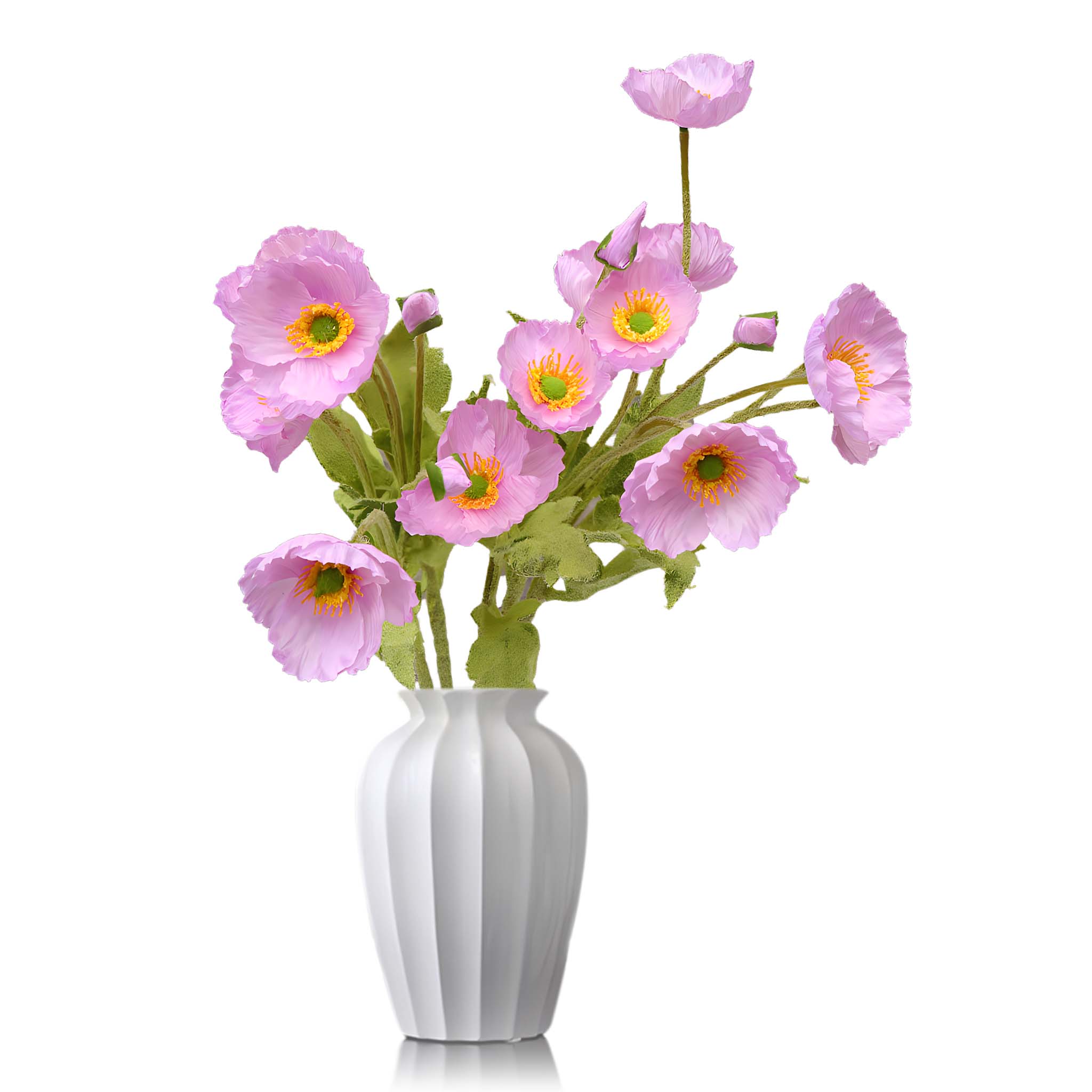 Artificial Poppy Flowers Silk Spray Poppies