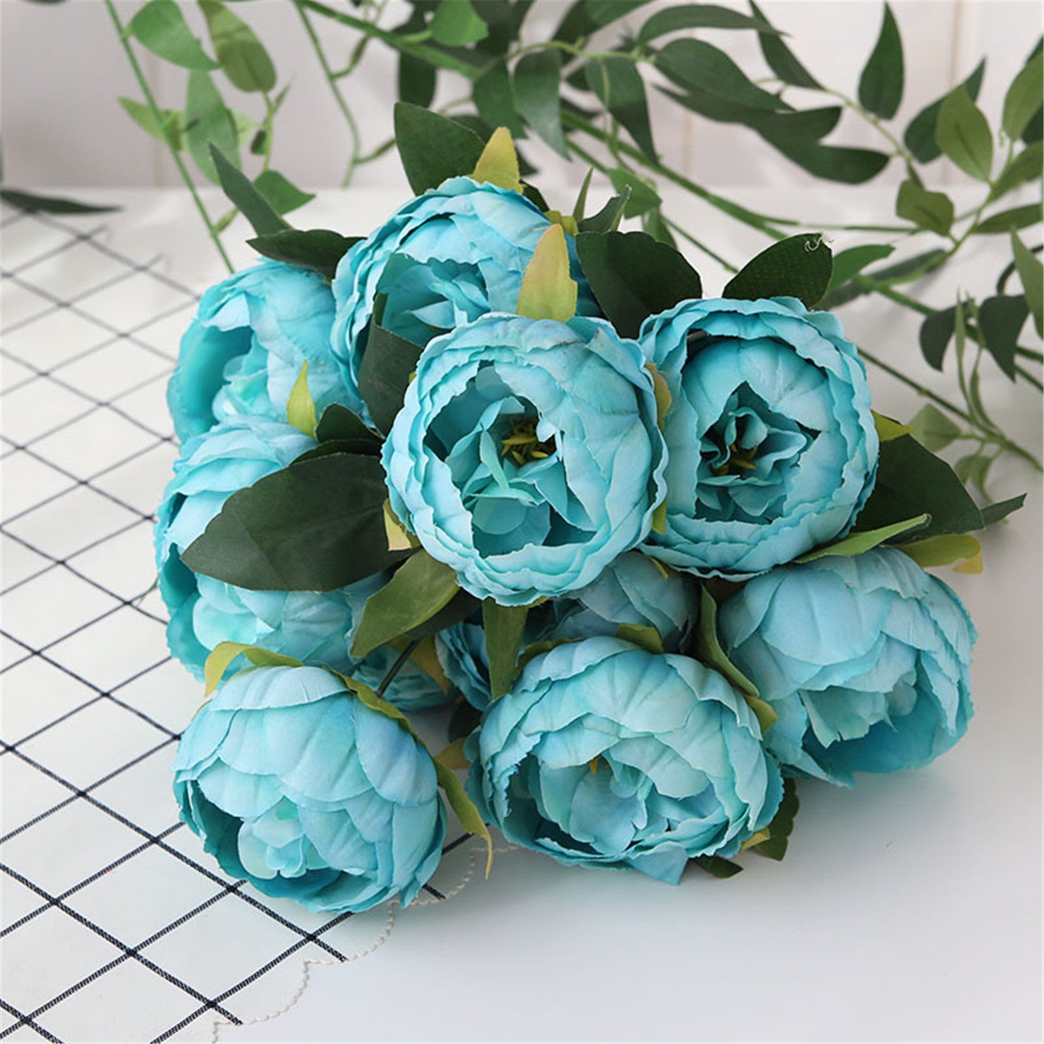 Artificial Peony Silk Peonies Fake Flowers Wedding Bouquet