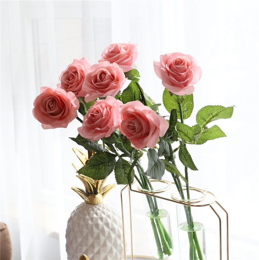 Dusty Rose Wedding Flowers Real Touch Roses