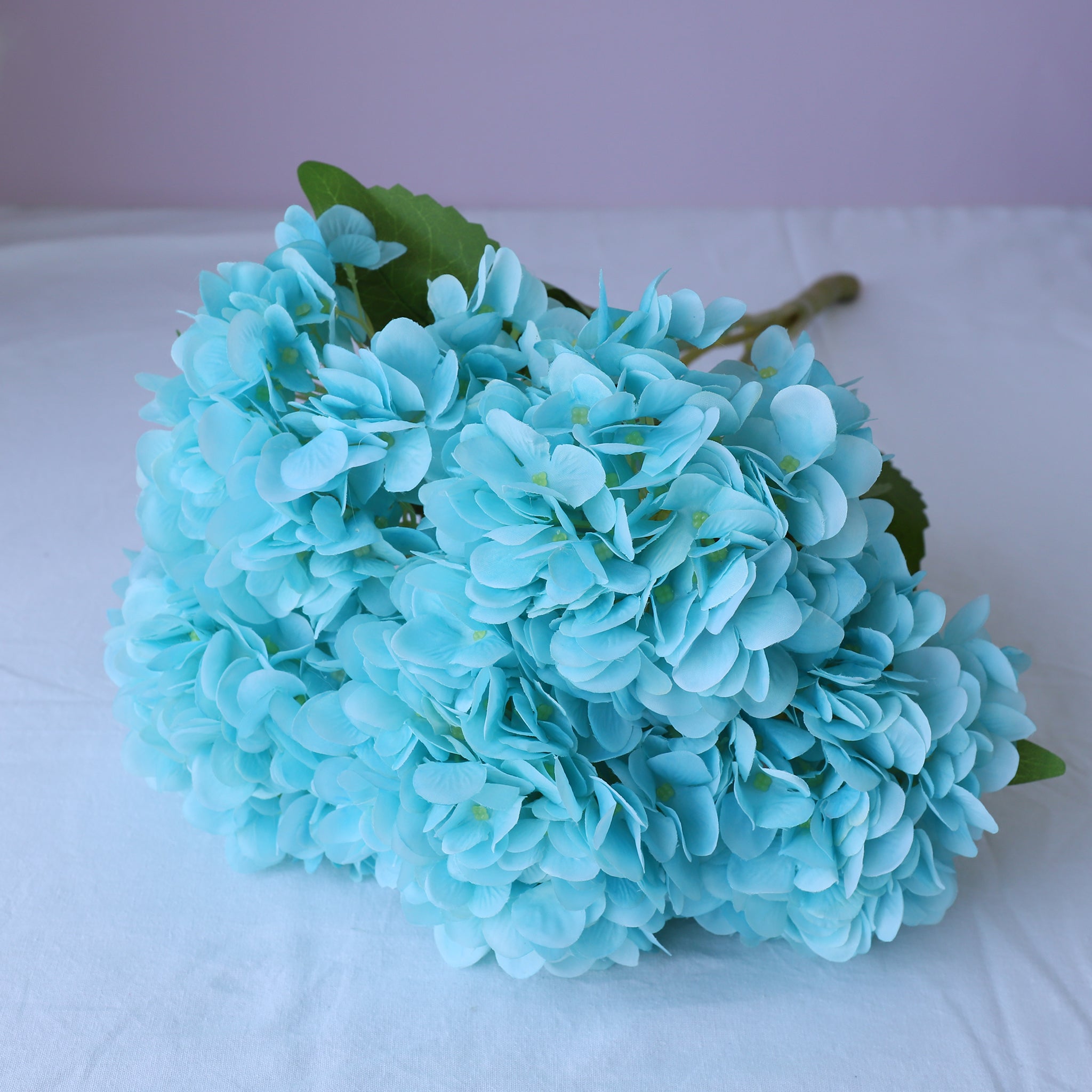 Pool Blue Artificial Hydrangea Bush 21 inch Tall