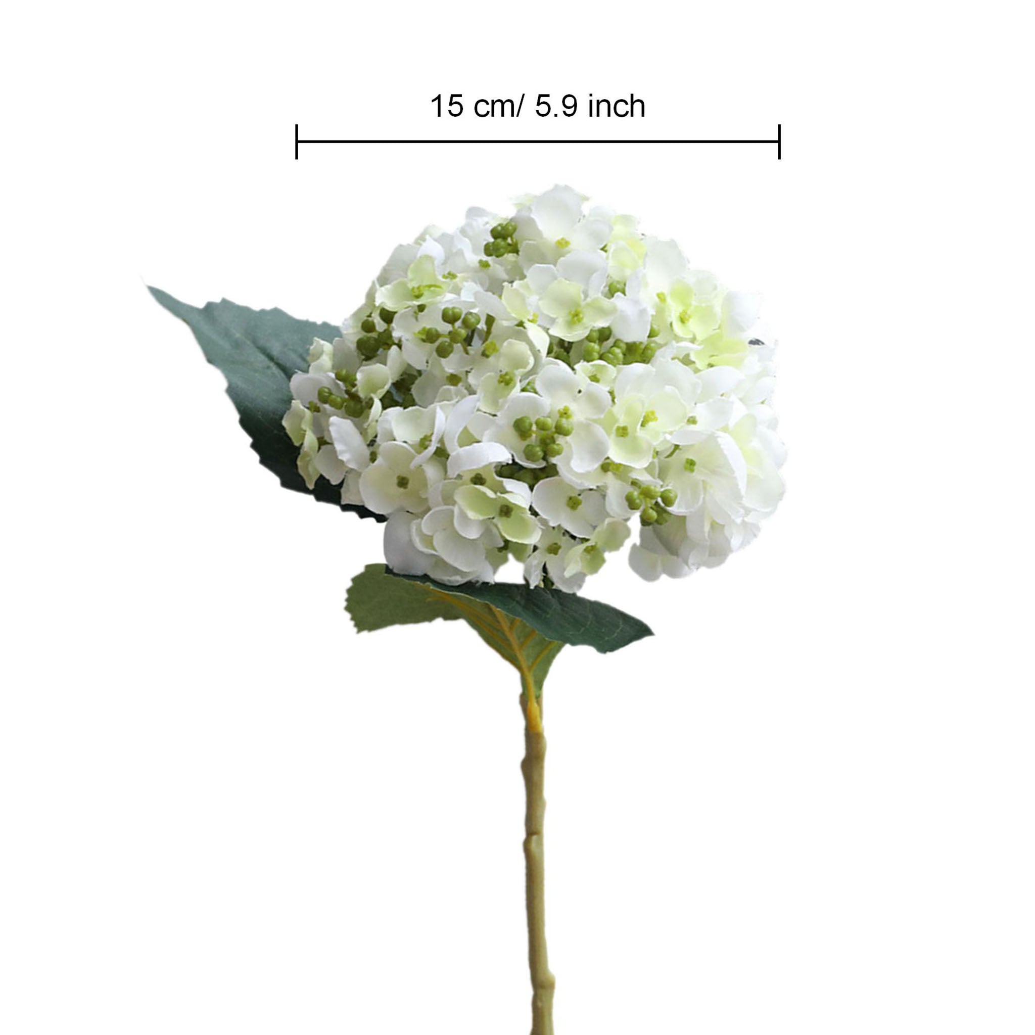 White Seeded Hydrangea Artificial Flowers