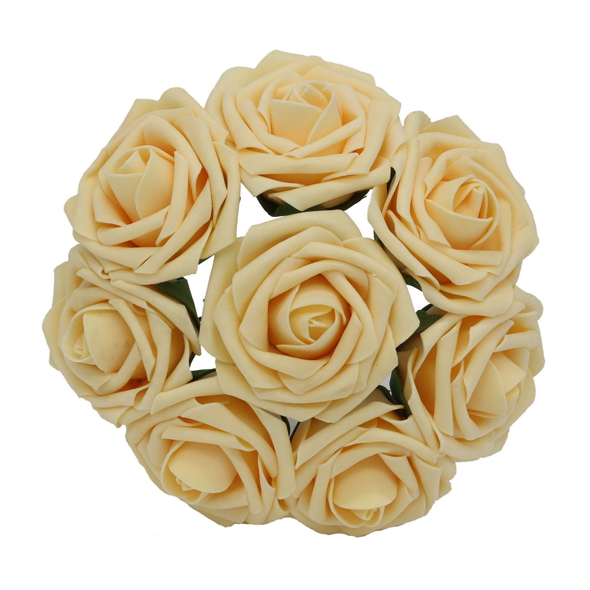 Pastel Yellow Flowers Artificial Wedding Flowers Fake Roses