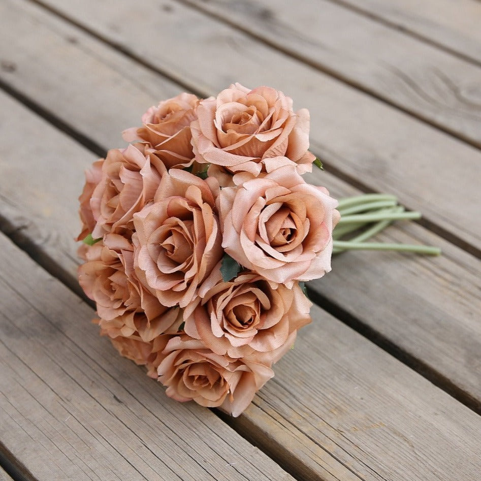 Wedding Bouquet Flowers Silk Rose Bouquet for Bridesmaid