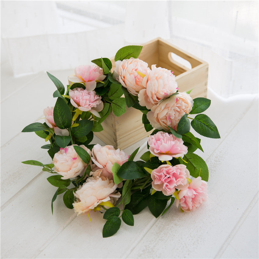 Hanging Flower Vines Silk Peony Flower Garland