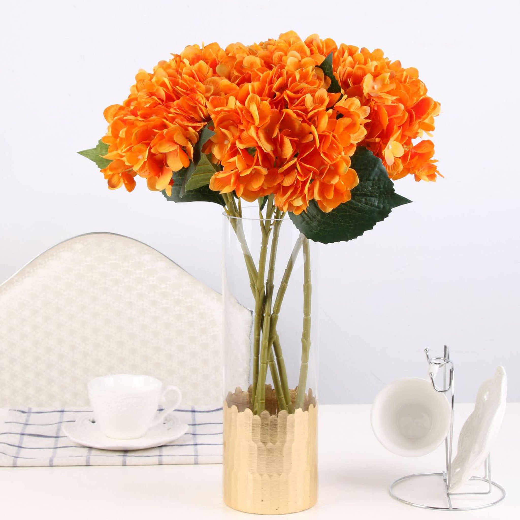Artificial Hydrangea Bush for Flower Arrangement