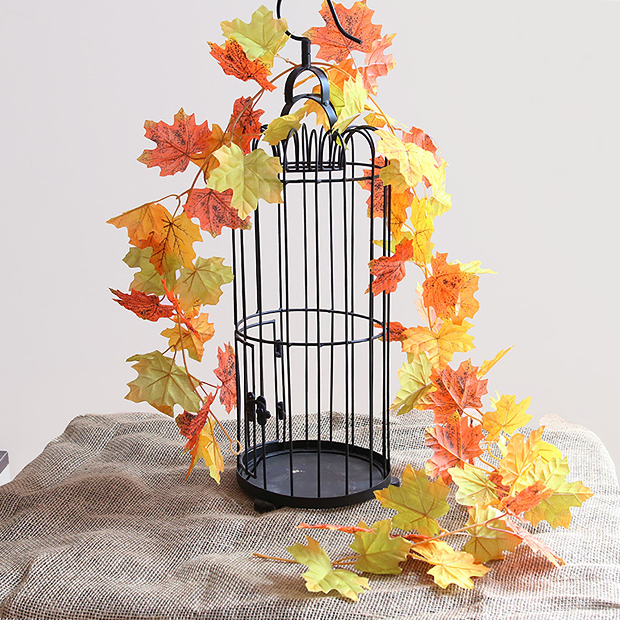 Artificial Fall Maple Leaf Garland for Home Decor
