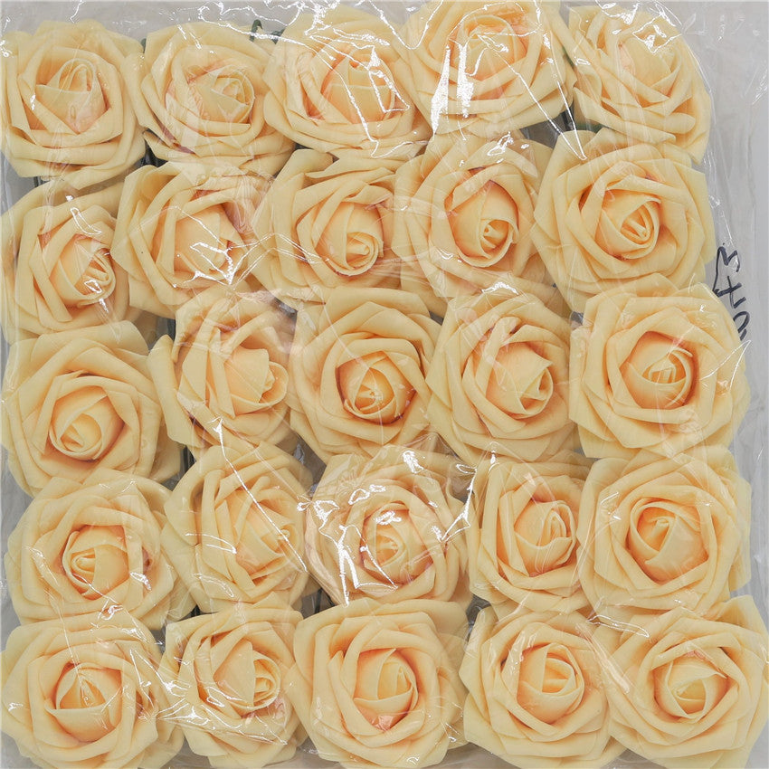 Artificial Flowers Foam Roses 25pcs
