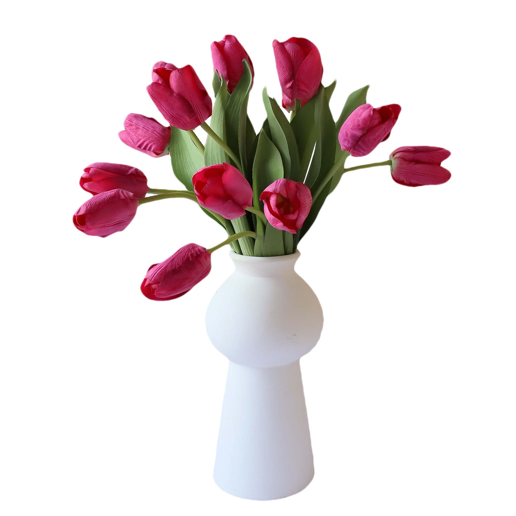 Real Touch Tulips Silk Flowers for Home Decor