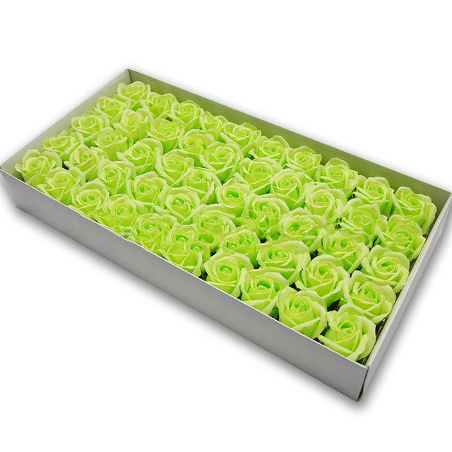 Soap Rose Heads for DIY Wedding Banquet Guest Gift