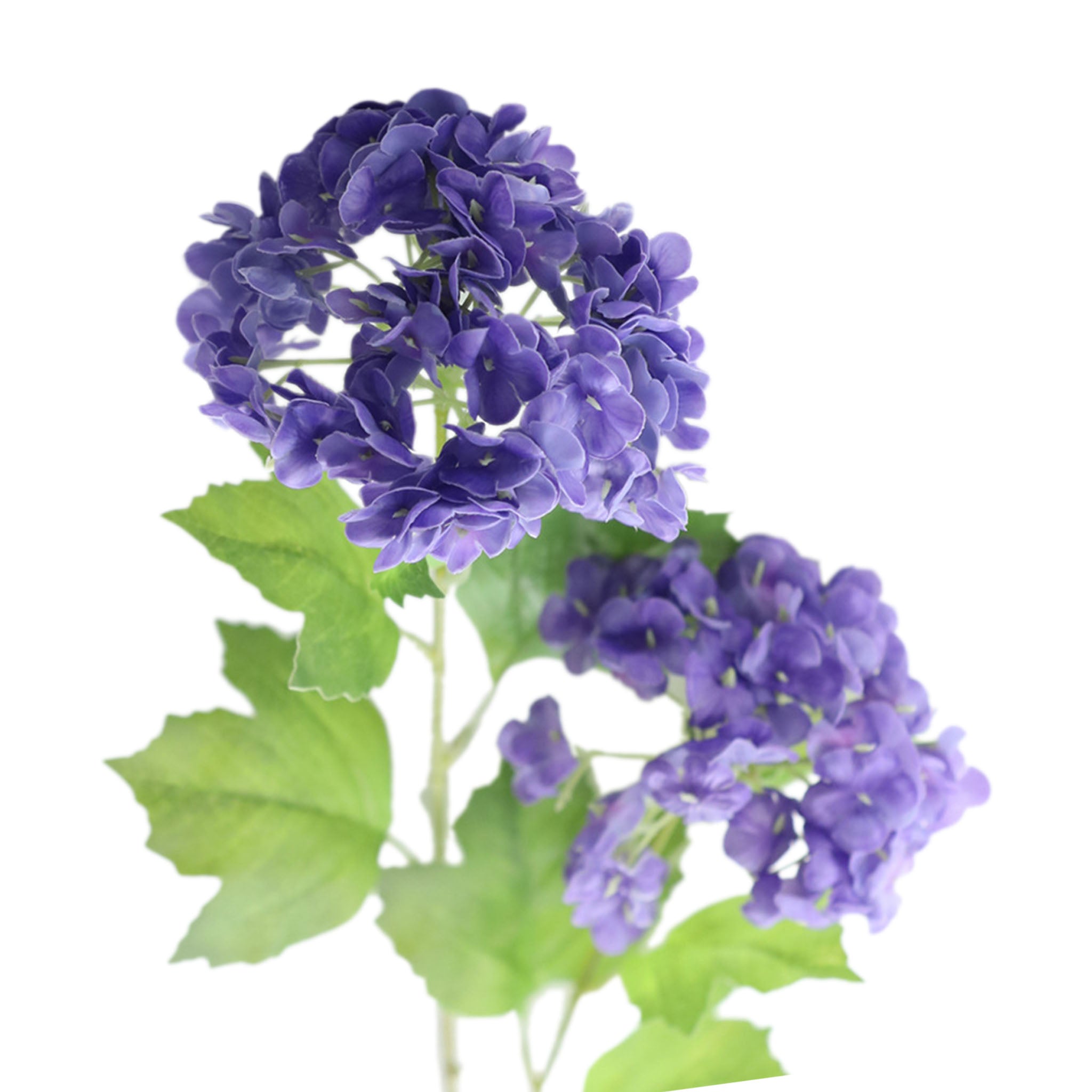 Artificial Snowball Hydrangea Branch 26"