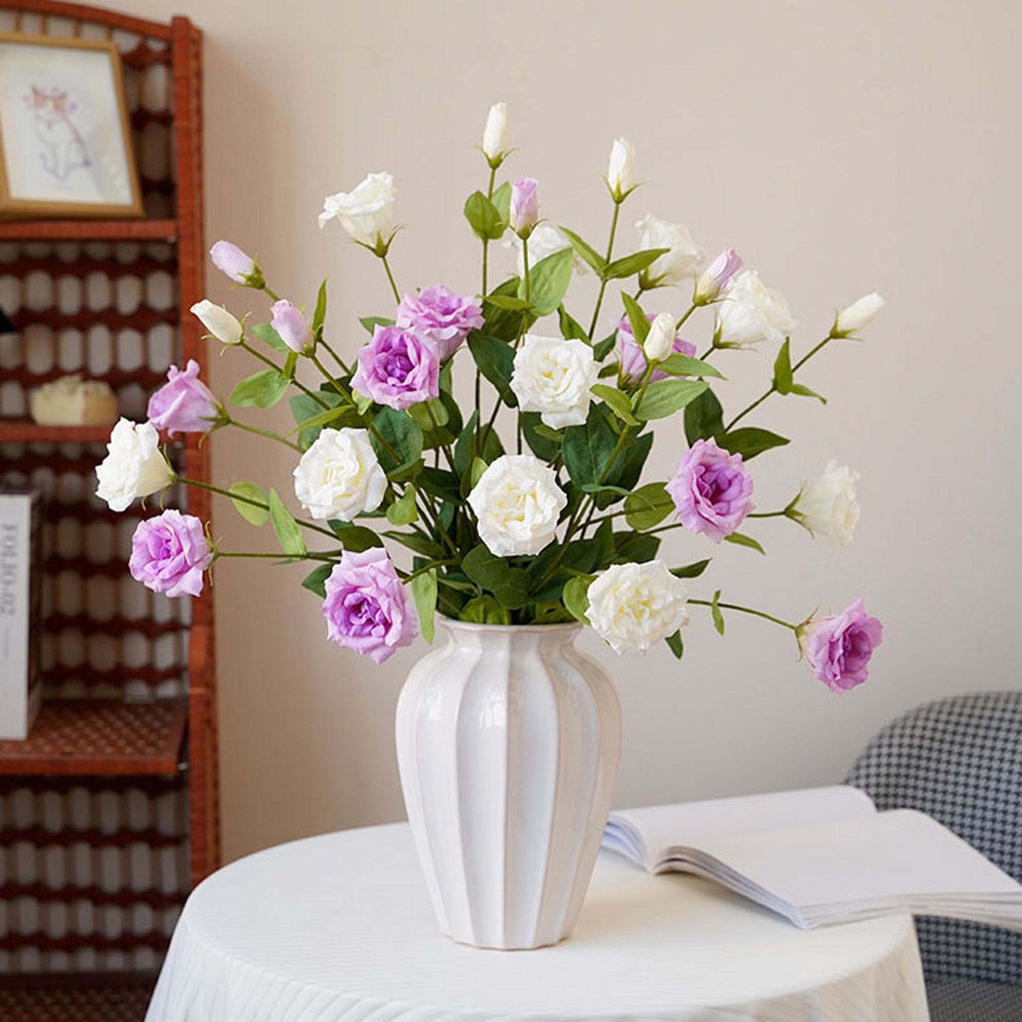 Real Touch Lisianthus Artificial Flowers 28"