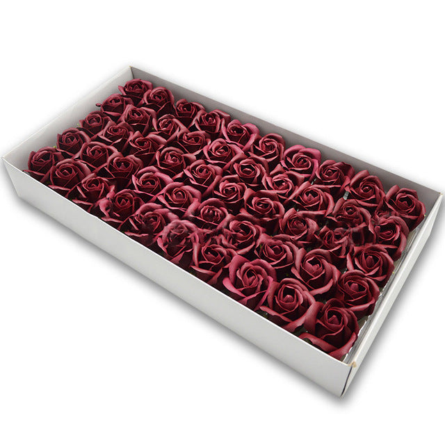 Soap Rose Heads for DIY Wedding Banquet Guest Gift