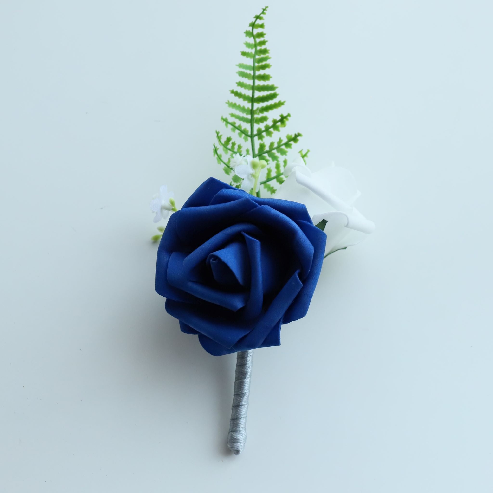 Wedding Bouquets Royal Blue and White Roses