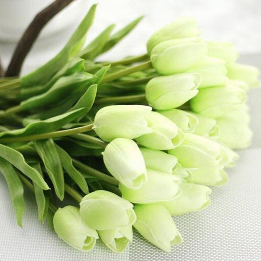 Artificial Tulip Bouquet Real Touch Flowers for Home Wedding Decorations