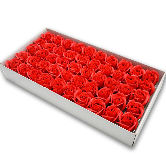 Soap Rose Heads for DIY Wedding Banquet Guest Gift