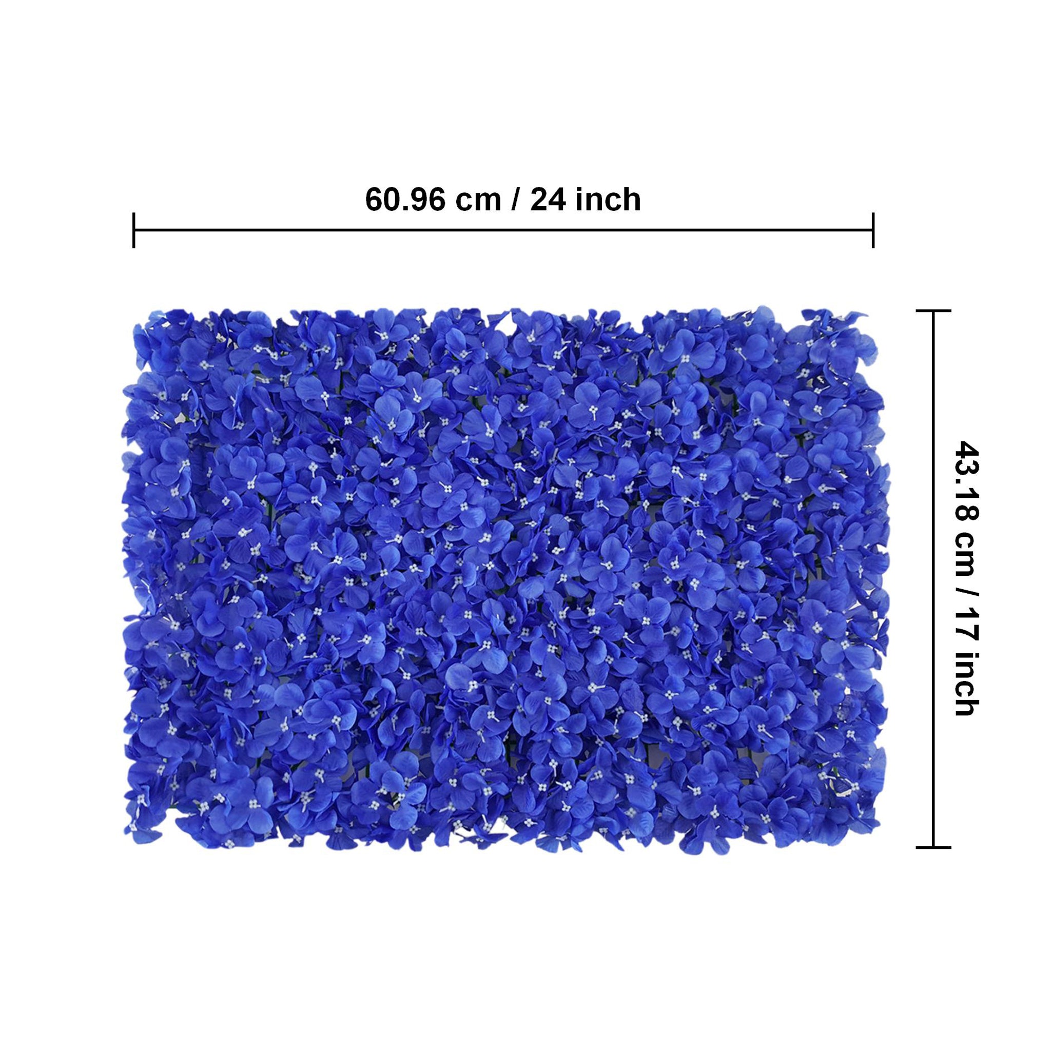 Royal Blue Wedding Photography Backdrops Silk Hydrangea Flower Panel