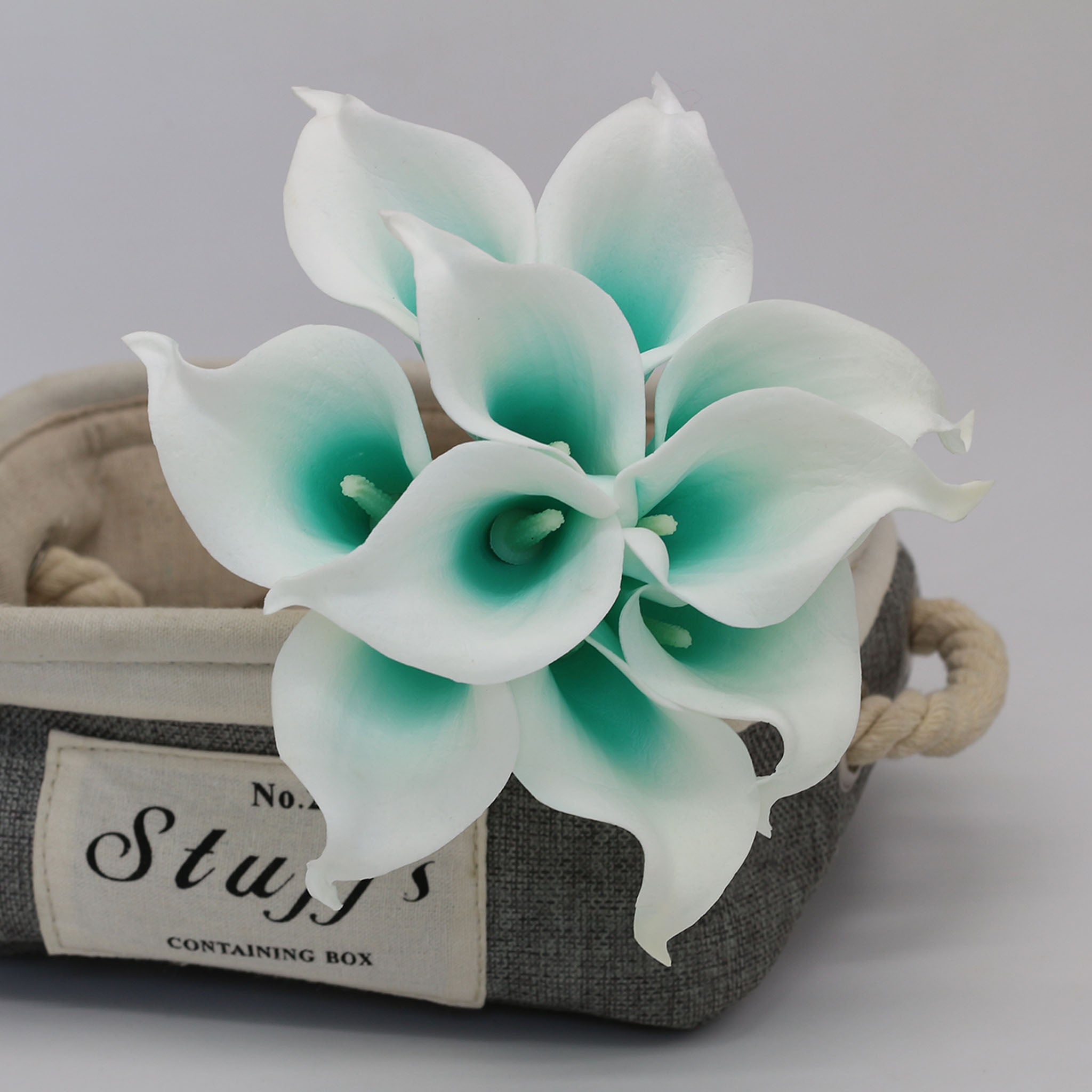 Spa Blue Calla Lily Real Touch Flowers