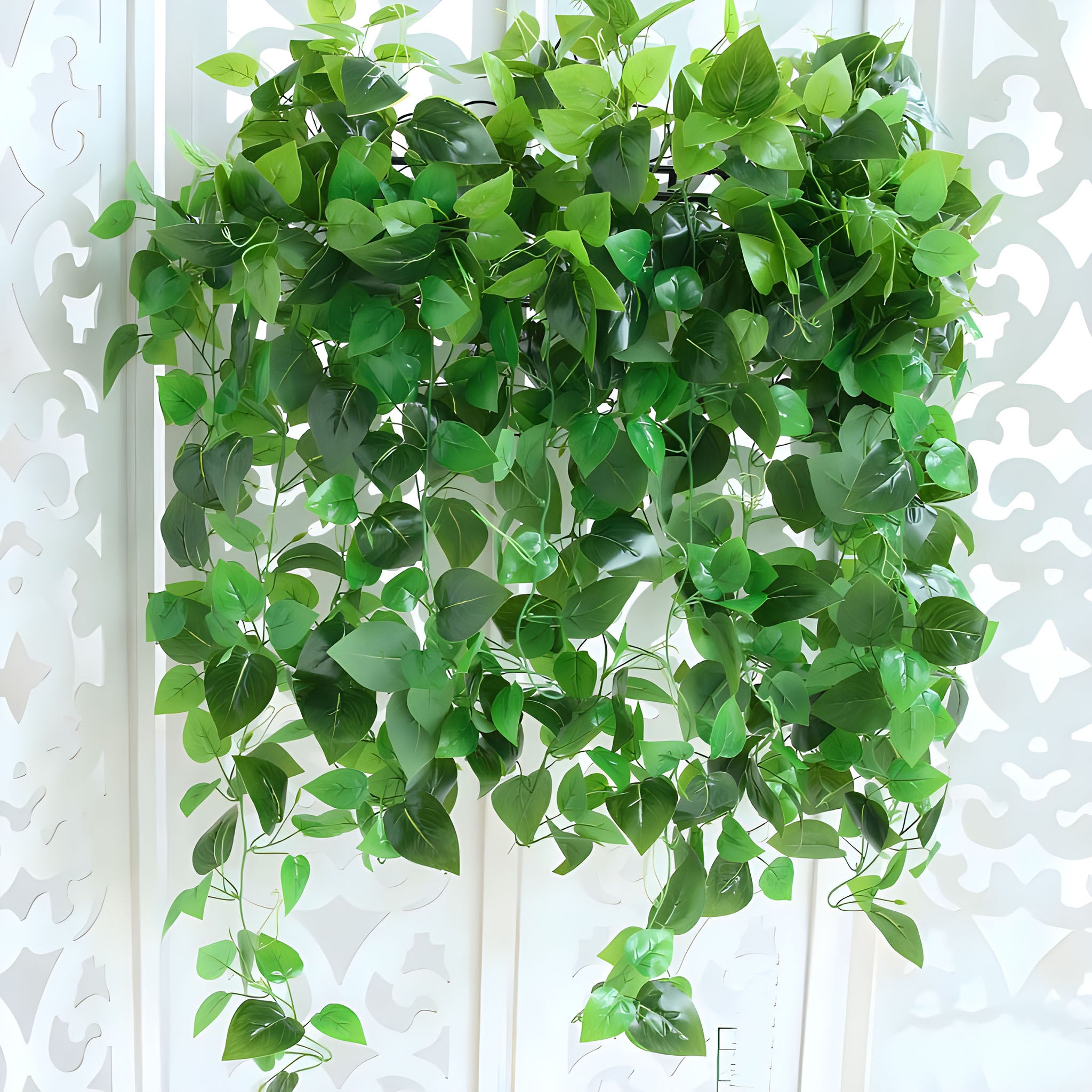 Fake Hanging Plant Artificial Pothos Vines Indoor