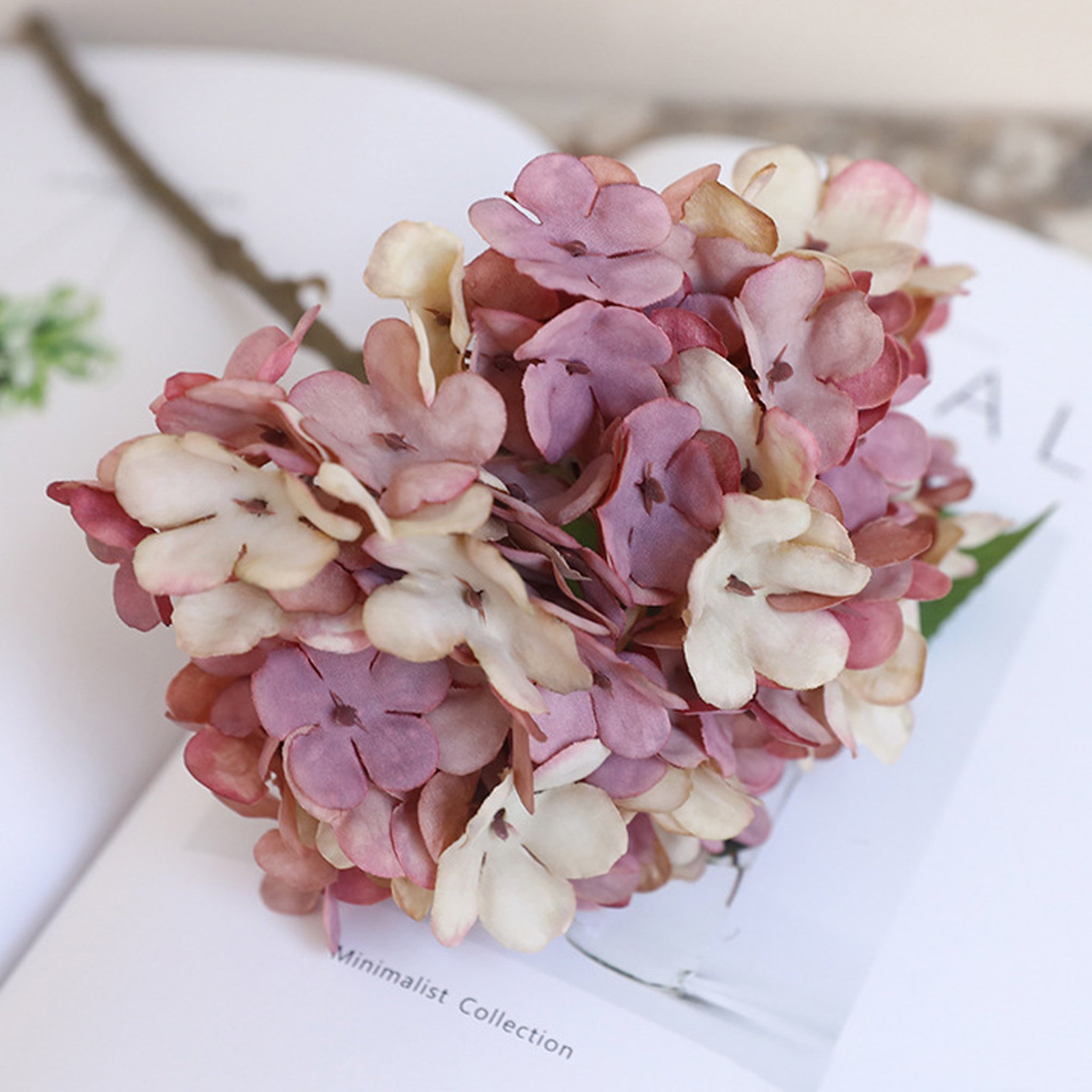 Realistic Painting Like Fake Hydrangea Flowers