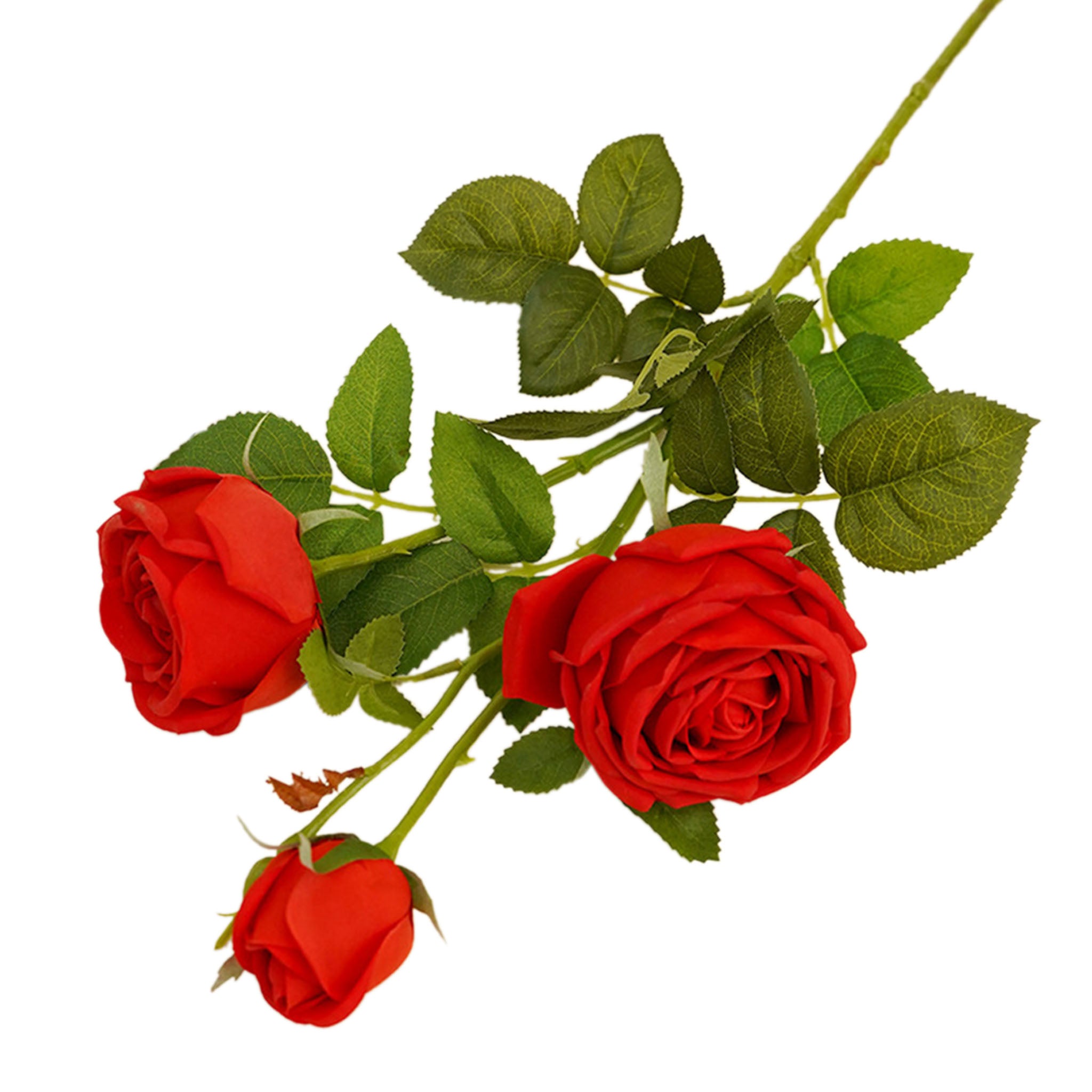 Real Touch Cabbage Roses Realistic Spray Flowers