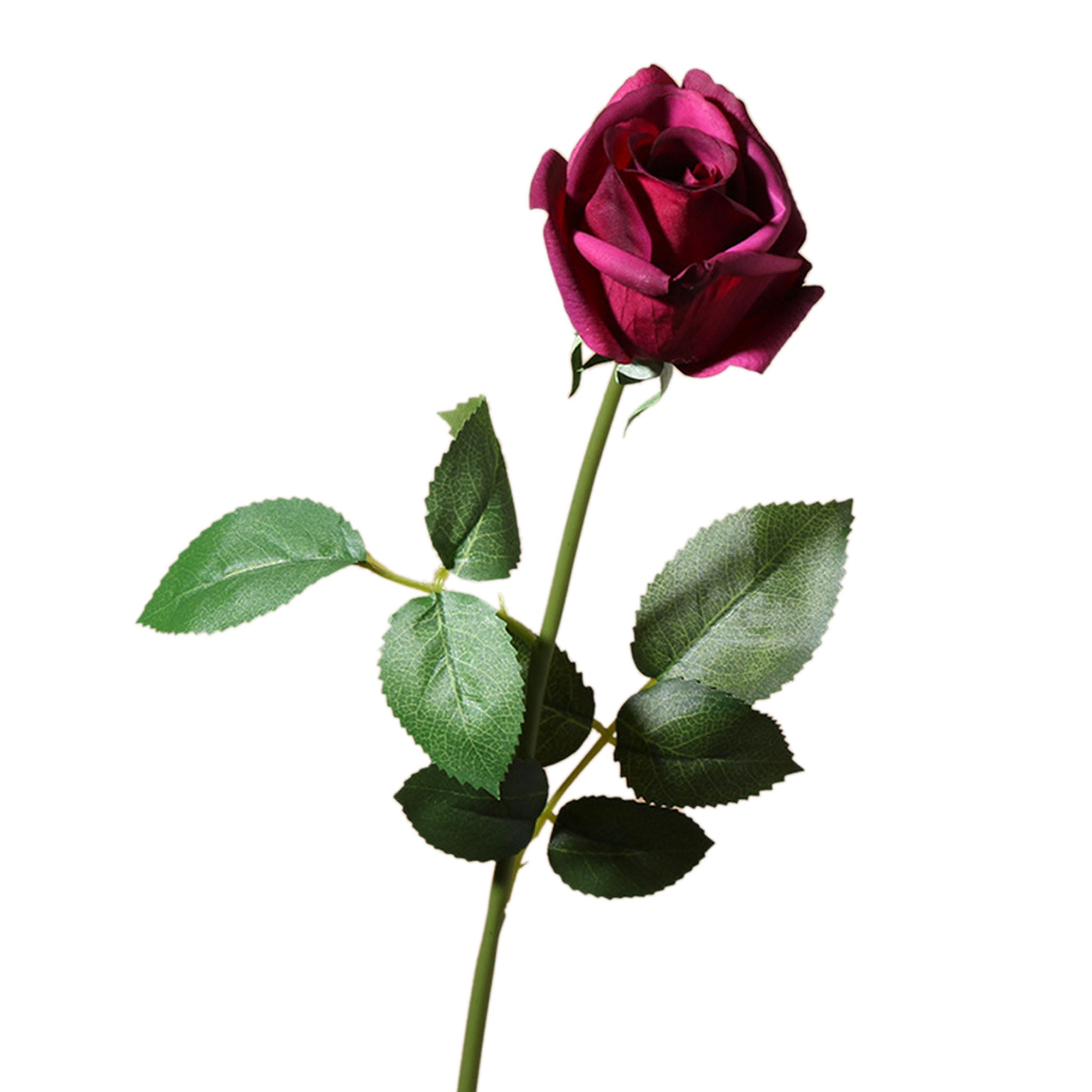 Realistic Flowers Real Touch Half Open Roses 22"