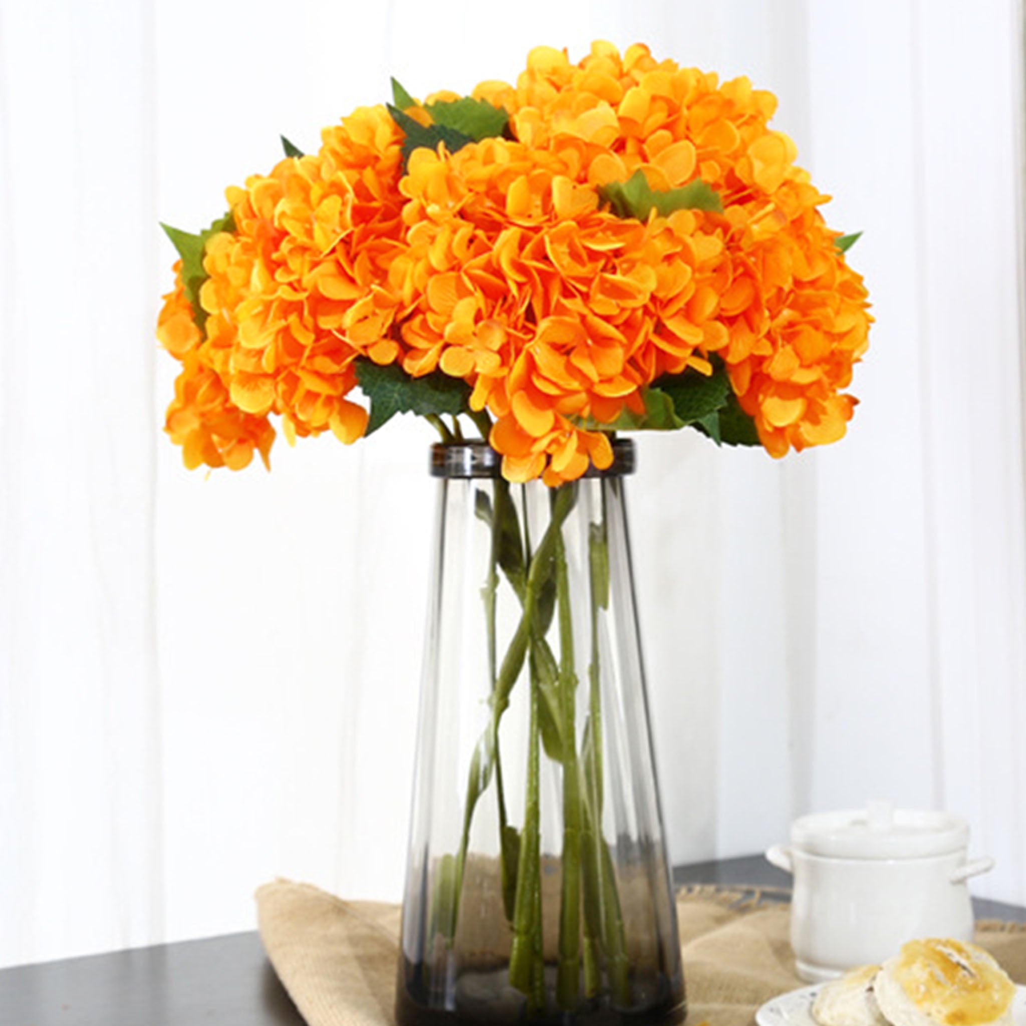 Artificial Hydrangea Bush for Flower Arrangement