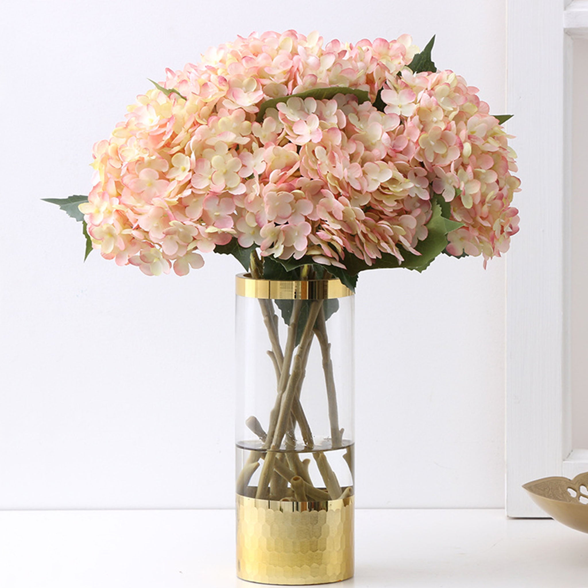 Faux Hydrangea Flowers Silk Hydrangea Bushes
