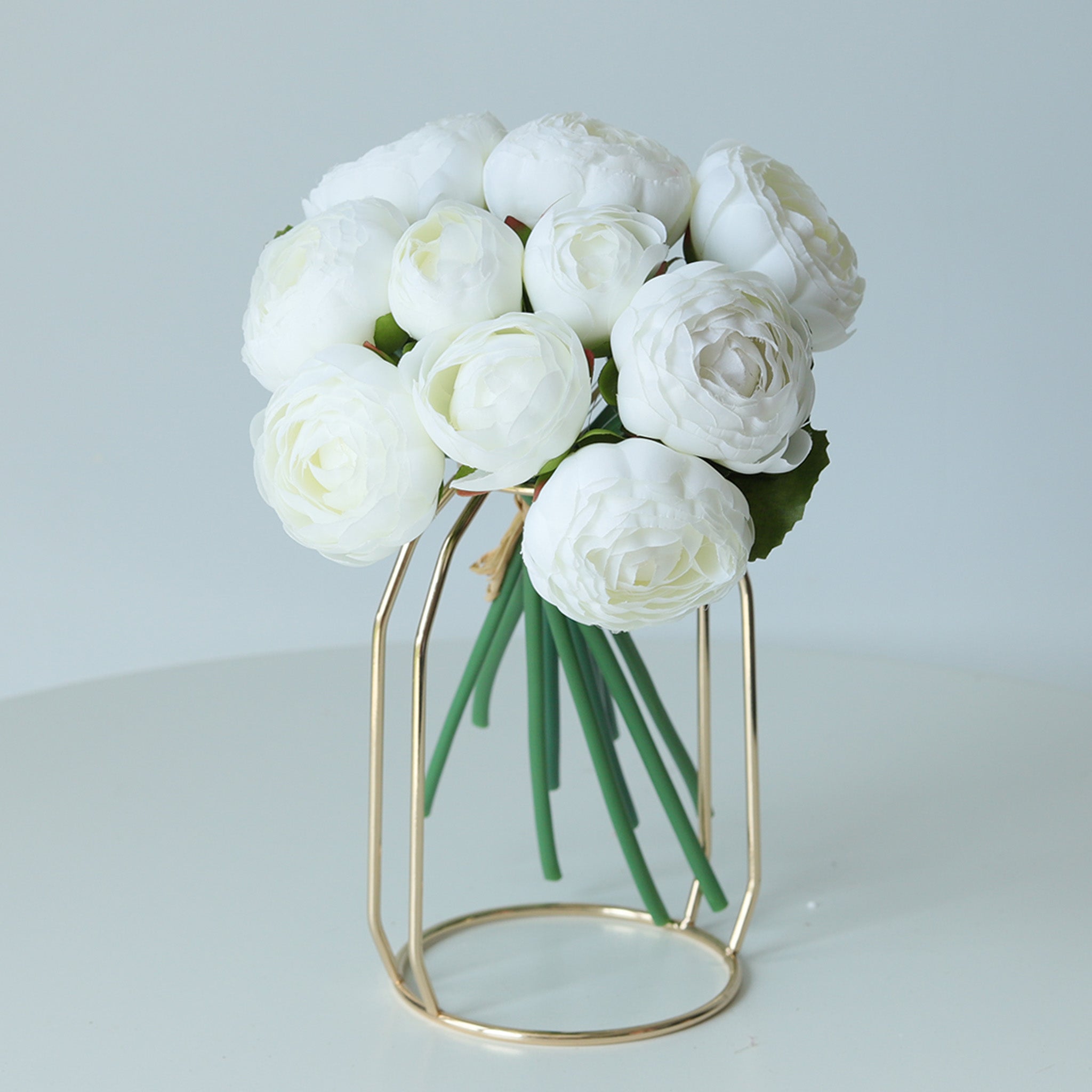 Small Silk Peony Ranunculus Flower Bouquet