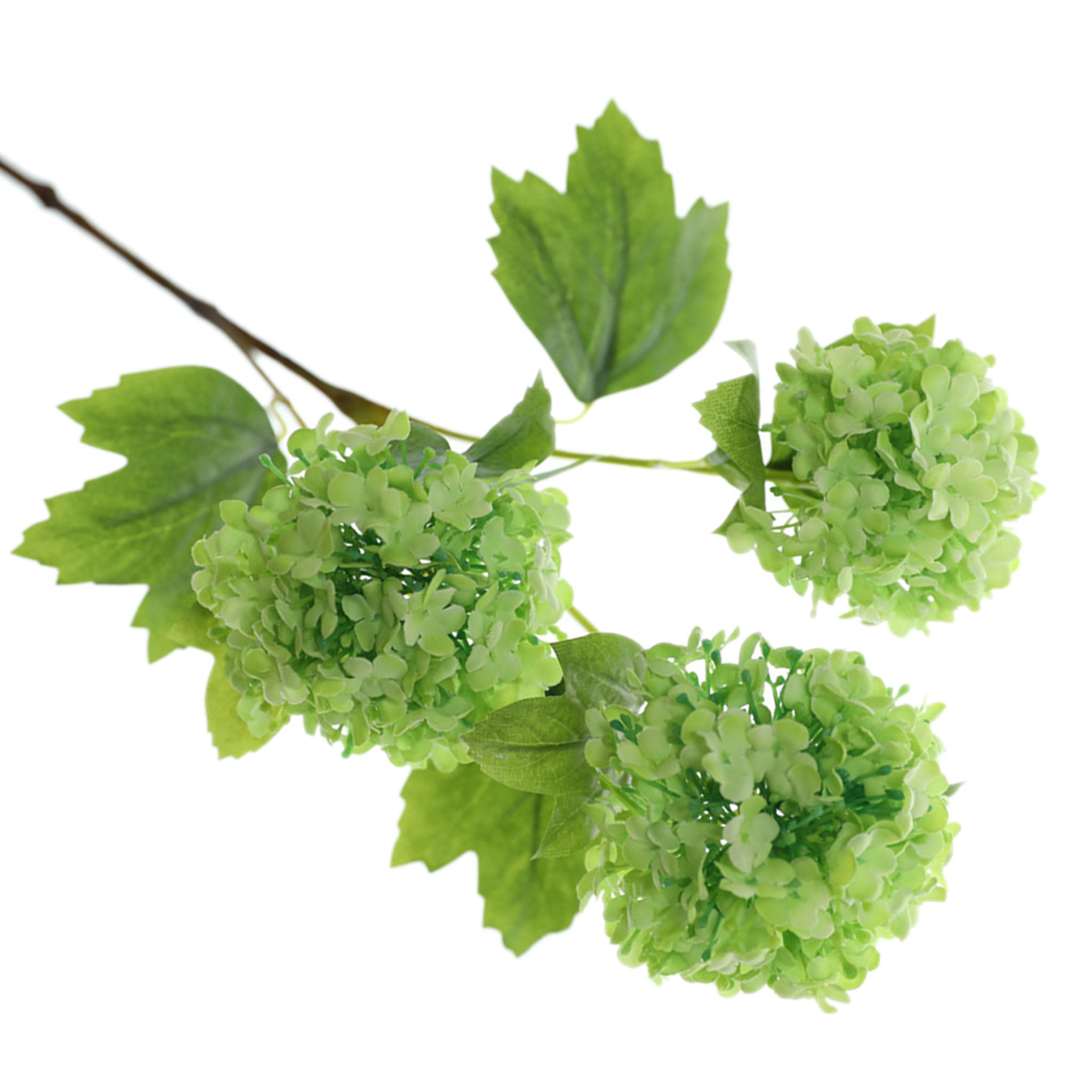 Fake Hydreangea Snowball Flower Spray 32"