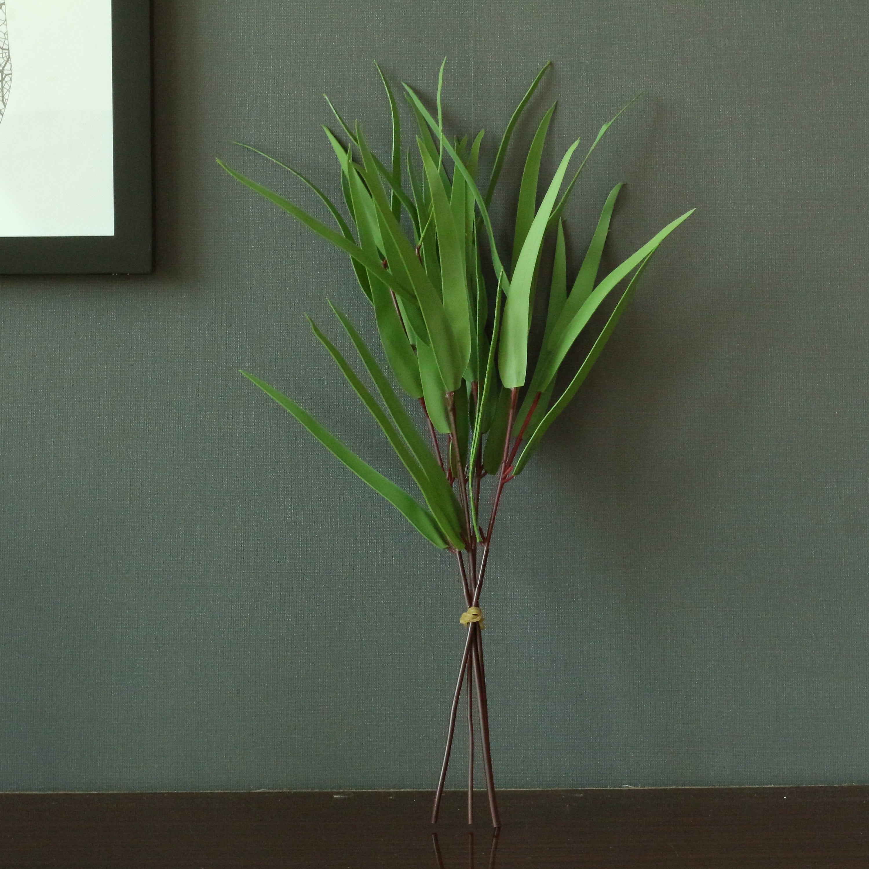 Artificial Greenery Leaves Eucalyptus Bouquet Silk Real Touch Eucalyptus Faux Leaves