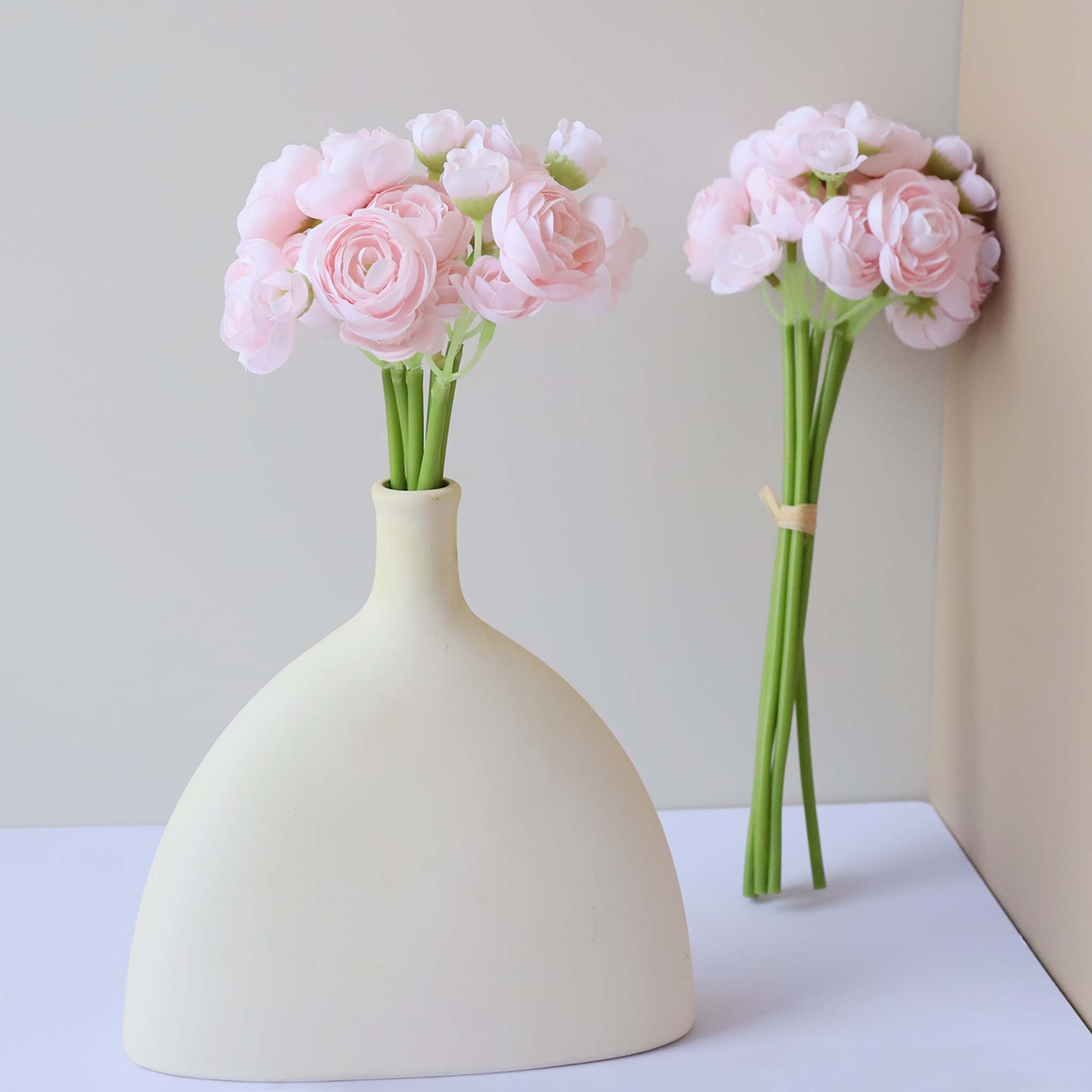 Small Peony Silk Ranunculus Flower Bundle