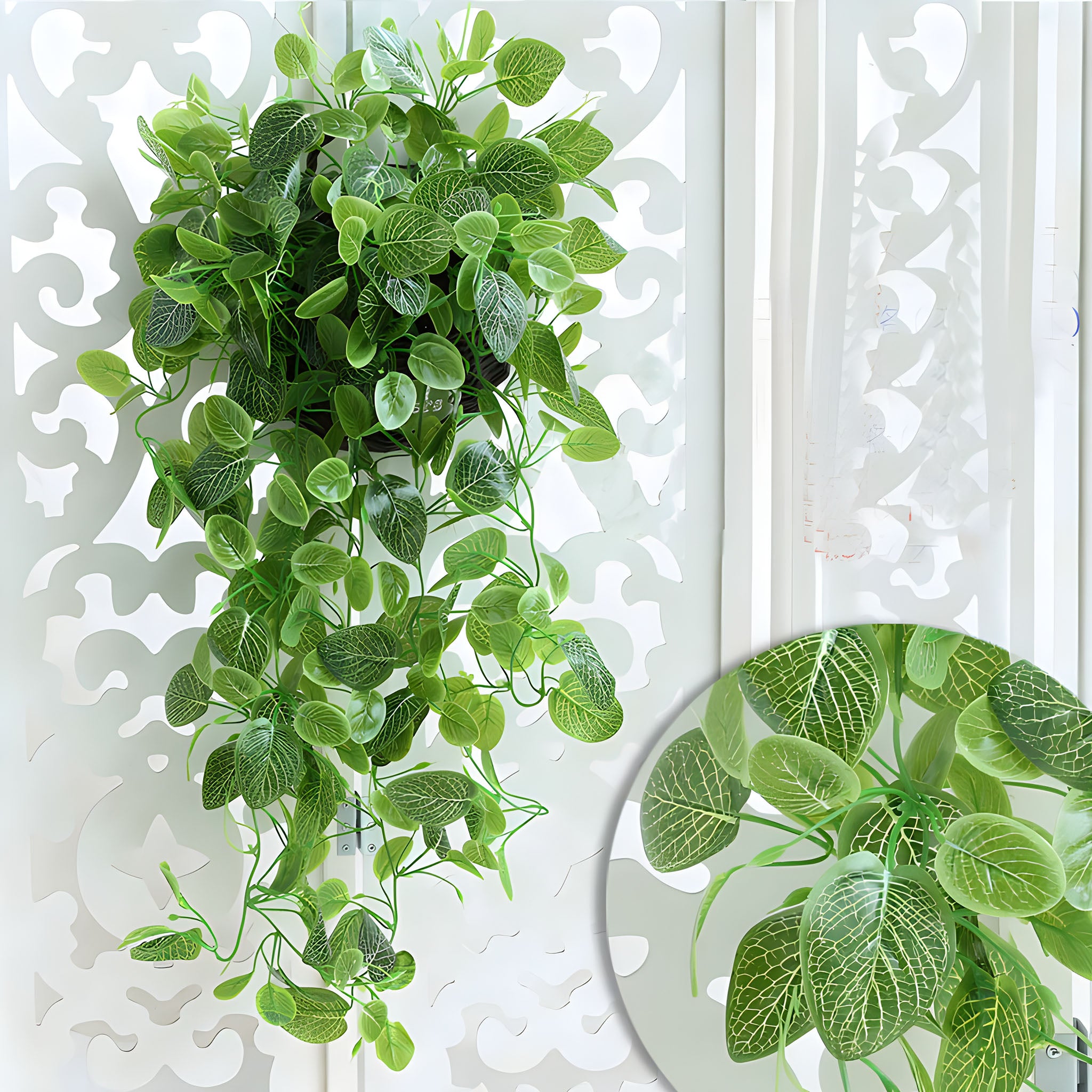 Fake Hanging Plant Artificial Pothos Vines Indoor