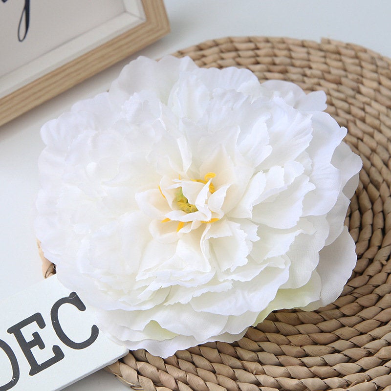 Bulk Large Peony Flowers Silk Flower Heads 6.3"