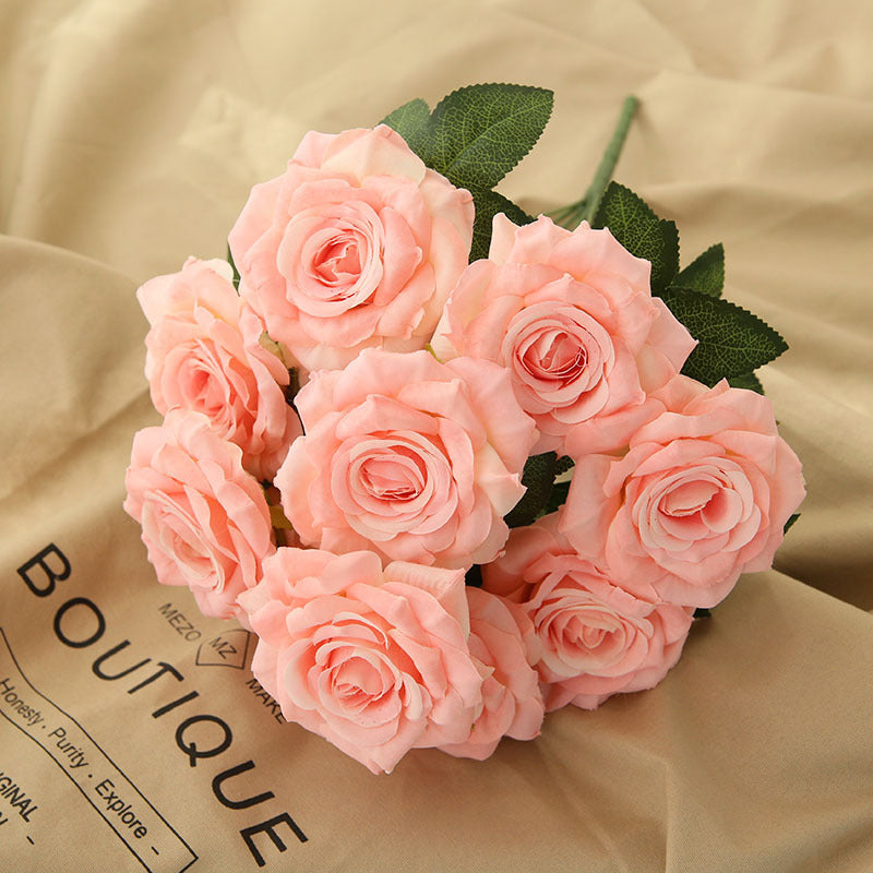 Fake Flowers Silk Wedding Floral Arrangements DIY Bridal Bouquet