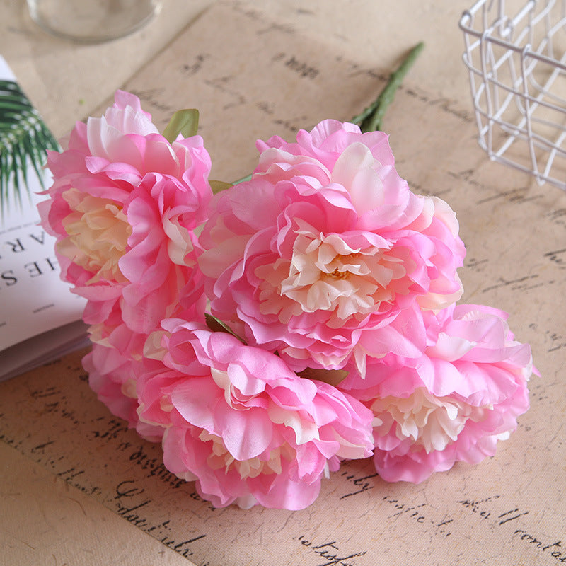 Fake Peony Flowers Artificial Wedding Floral Arrangement