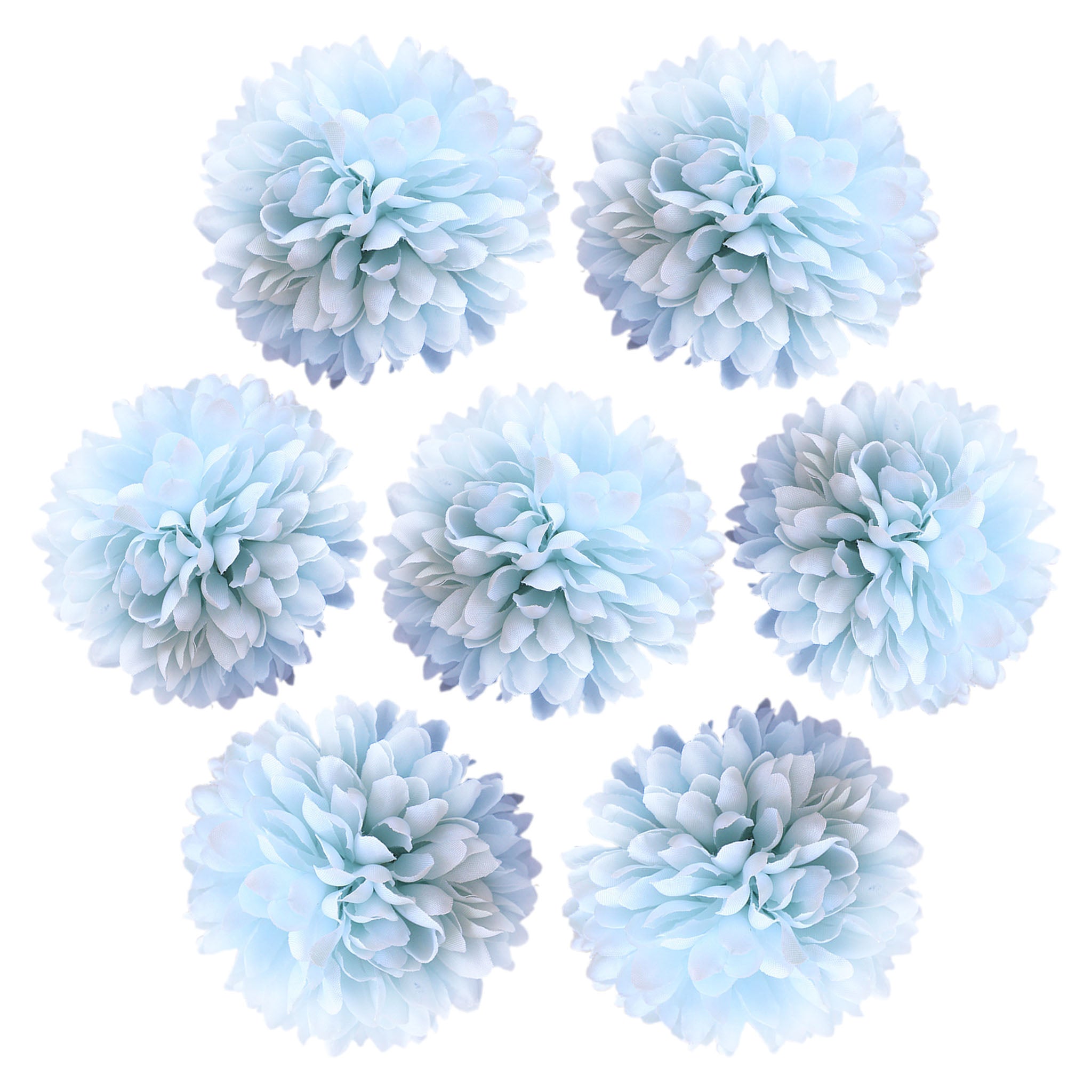 Silk Flower Heads Little Chrysanthemums  3 inch