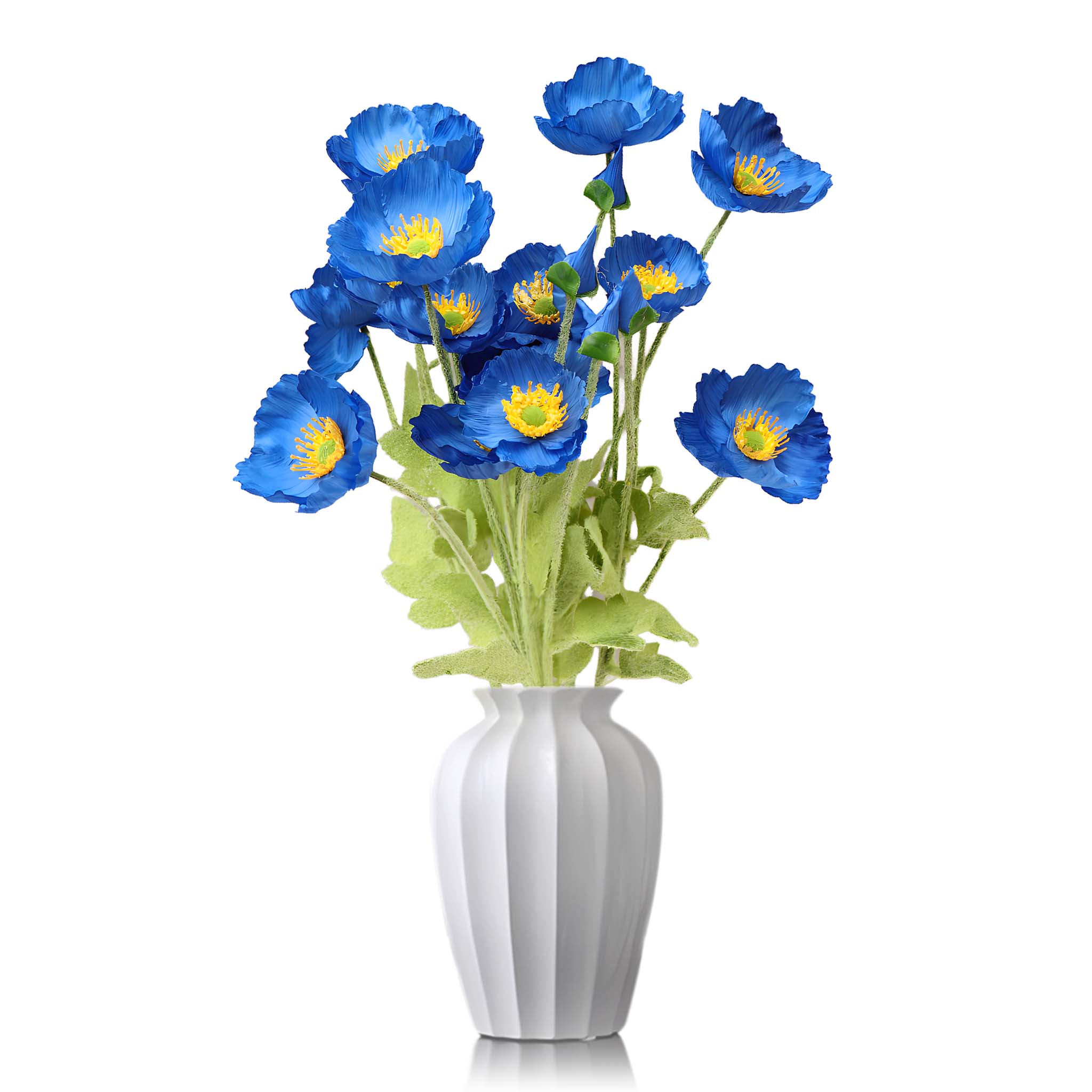 Artificial Poppy Flowers Silk Spray Poppies