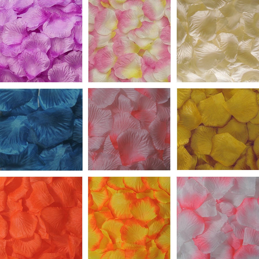 Wholesale Flower Petals Fake Rose Petals Multi Colors 1000pcs