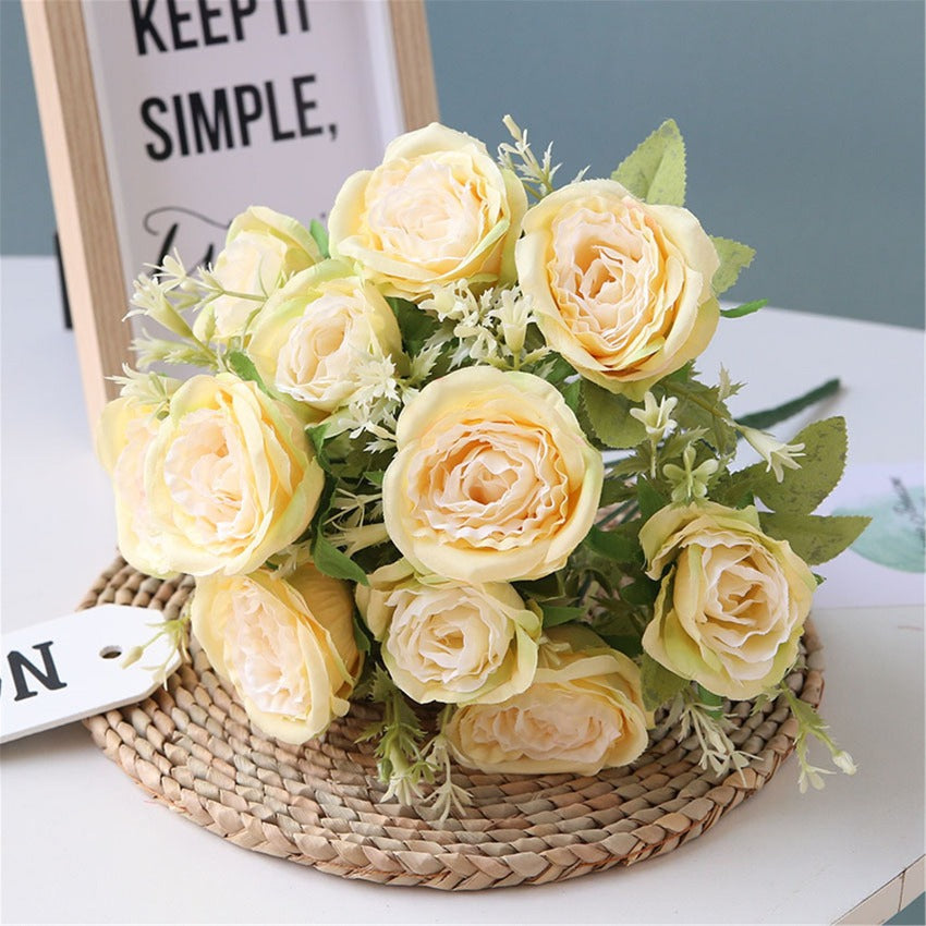 Artificial Rose Flower Spray Roses Wedding Home Decor
